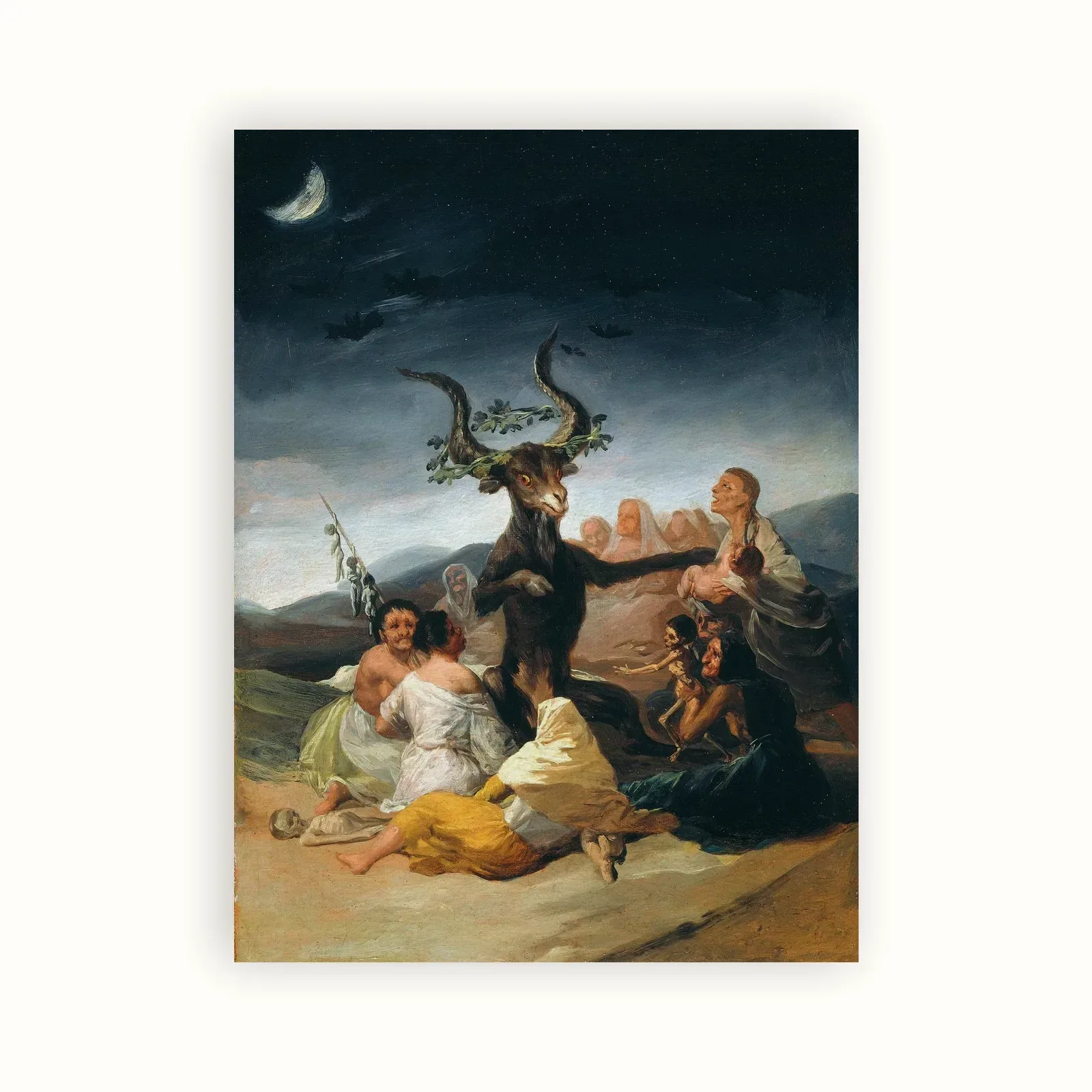 Witches' Sabbath by Francisco Goya, 1798: as a fine art print