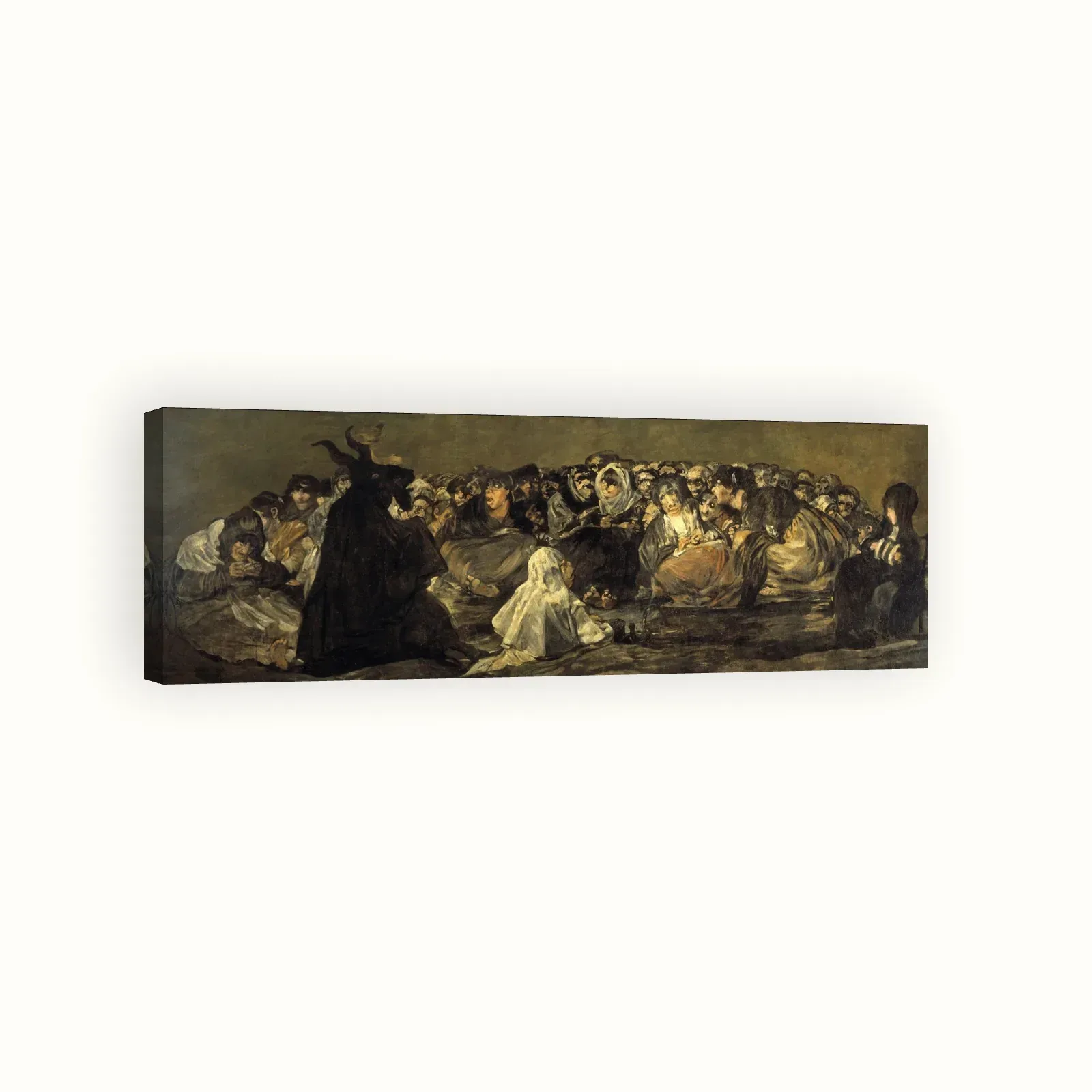 Witches' Sabbath by Francisco Goya, 1820–1823: Stretched canvas