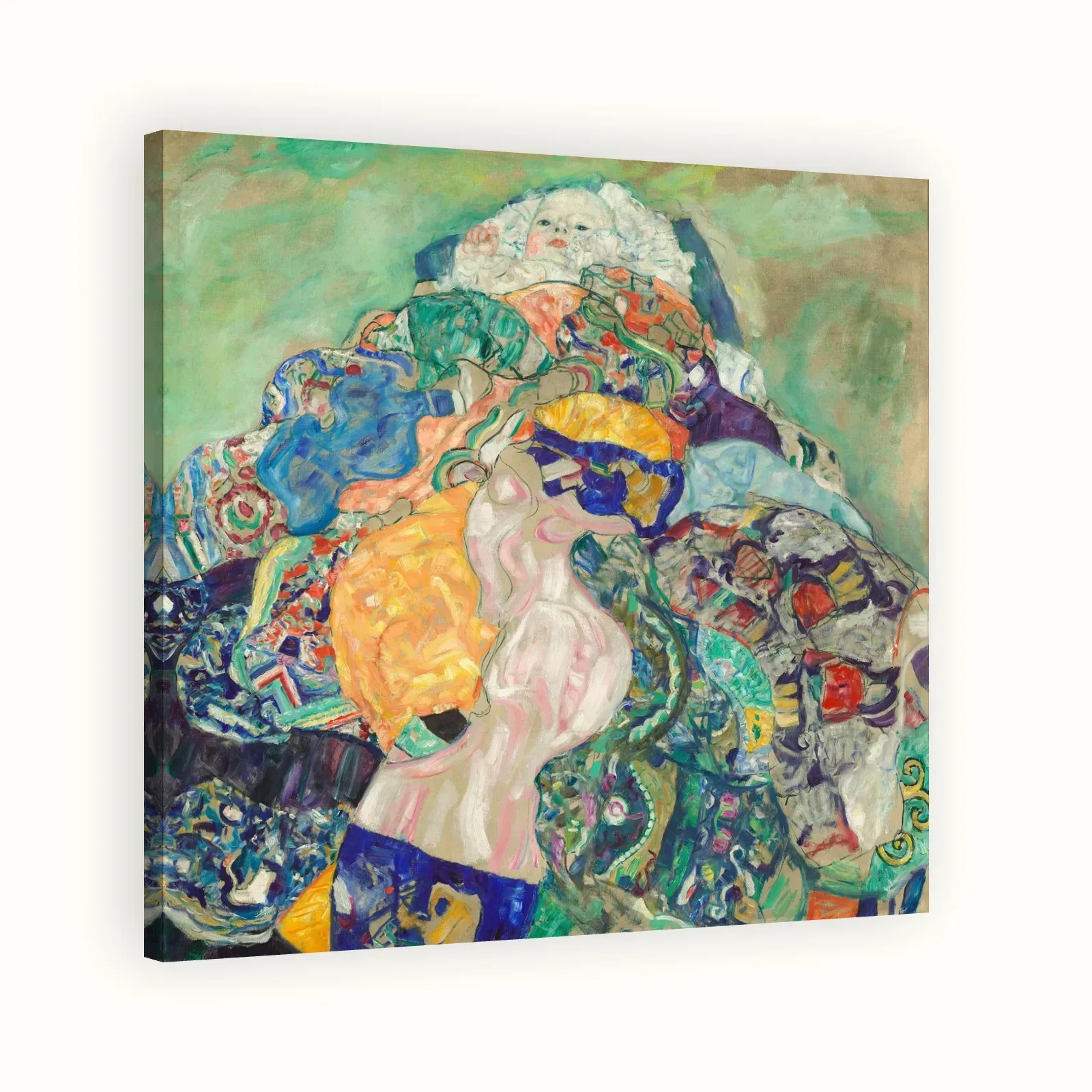 Baby (Cradle) by Gustav Klimt, 1917–1918: Stretched canvas