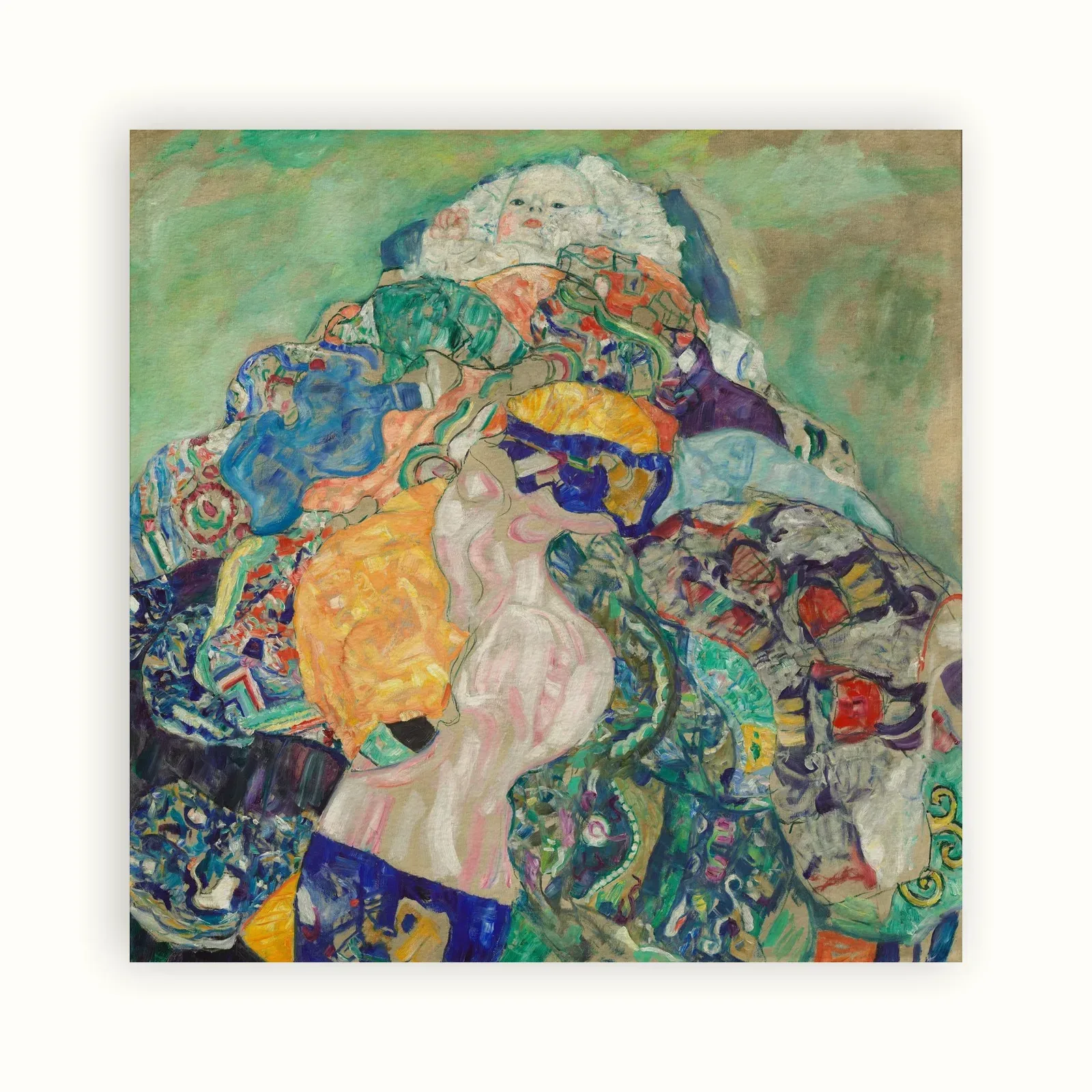 Baby (Cradle) by Gustav Klimt, 1917–1918: as a fine art print