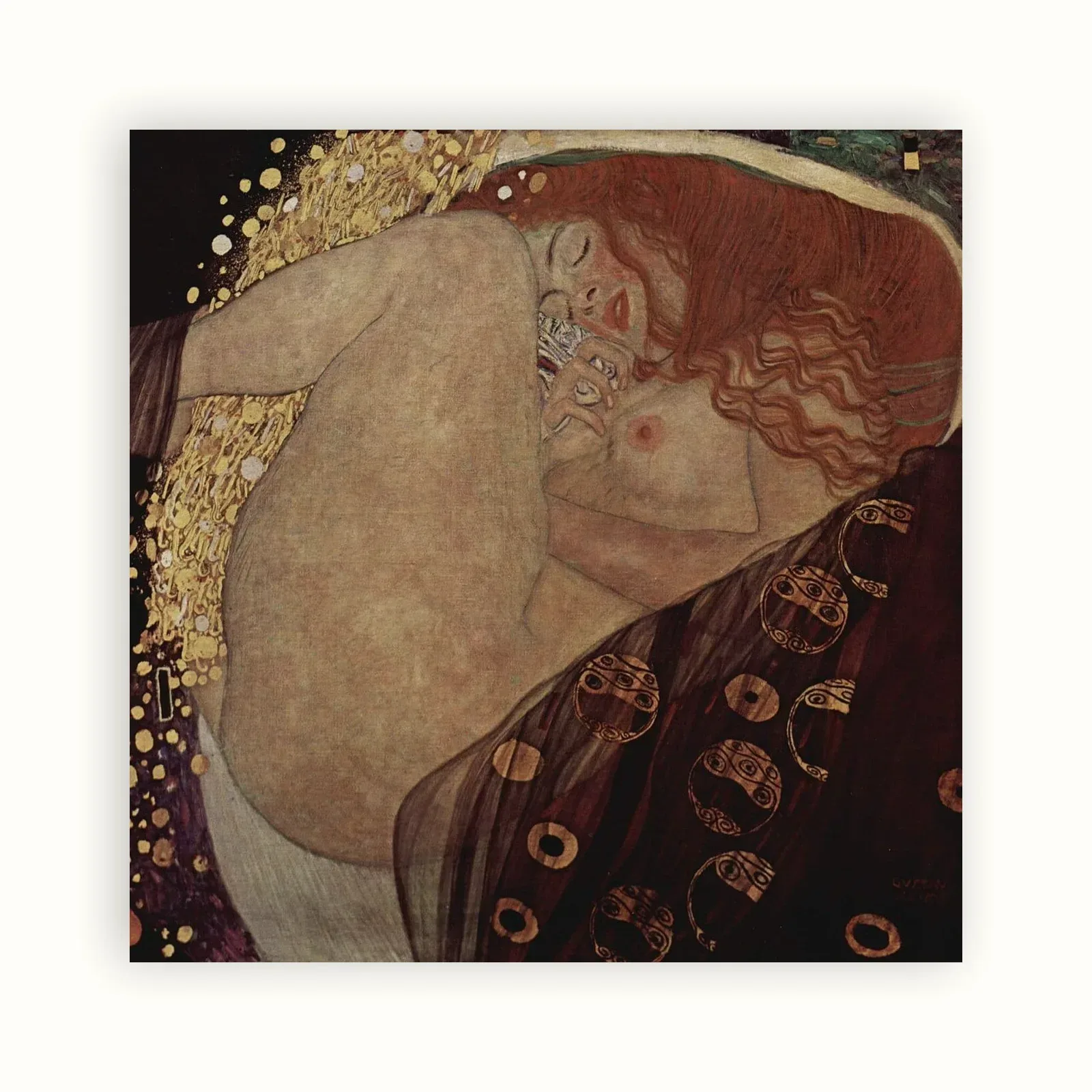 Danaë by Gustav Klimt, 1907: as a fine art print