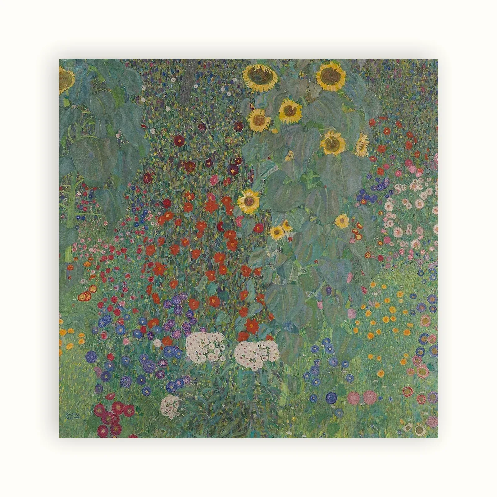 Farm Garden with Sunflowers by Gustav Klimt, 1907: as a fine art print