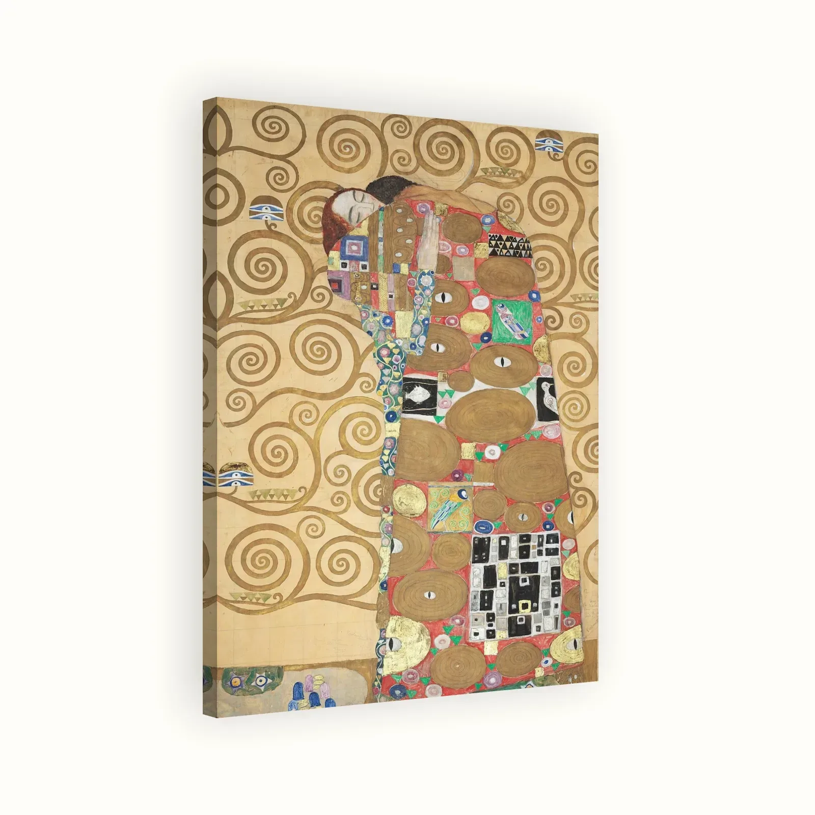 Fulfillment by Gustav Klimt, 1905–1909: Stretched canvas