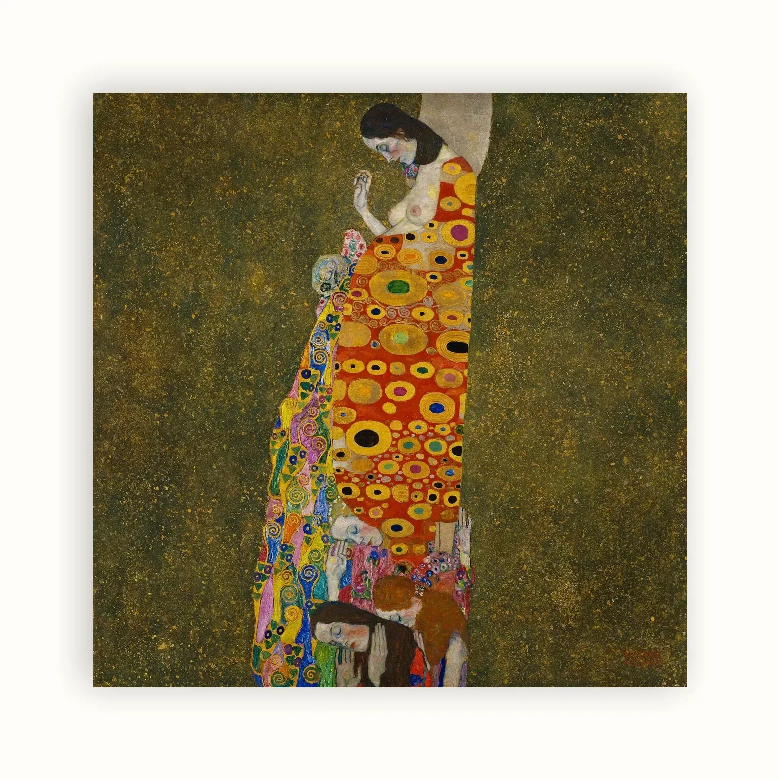Hope II by Gustav Klimt, 1907–1908: as a fine art print