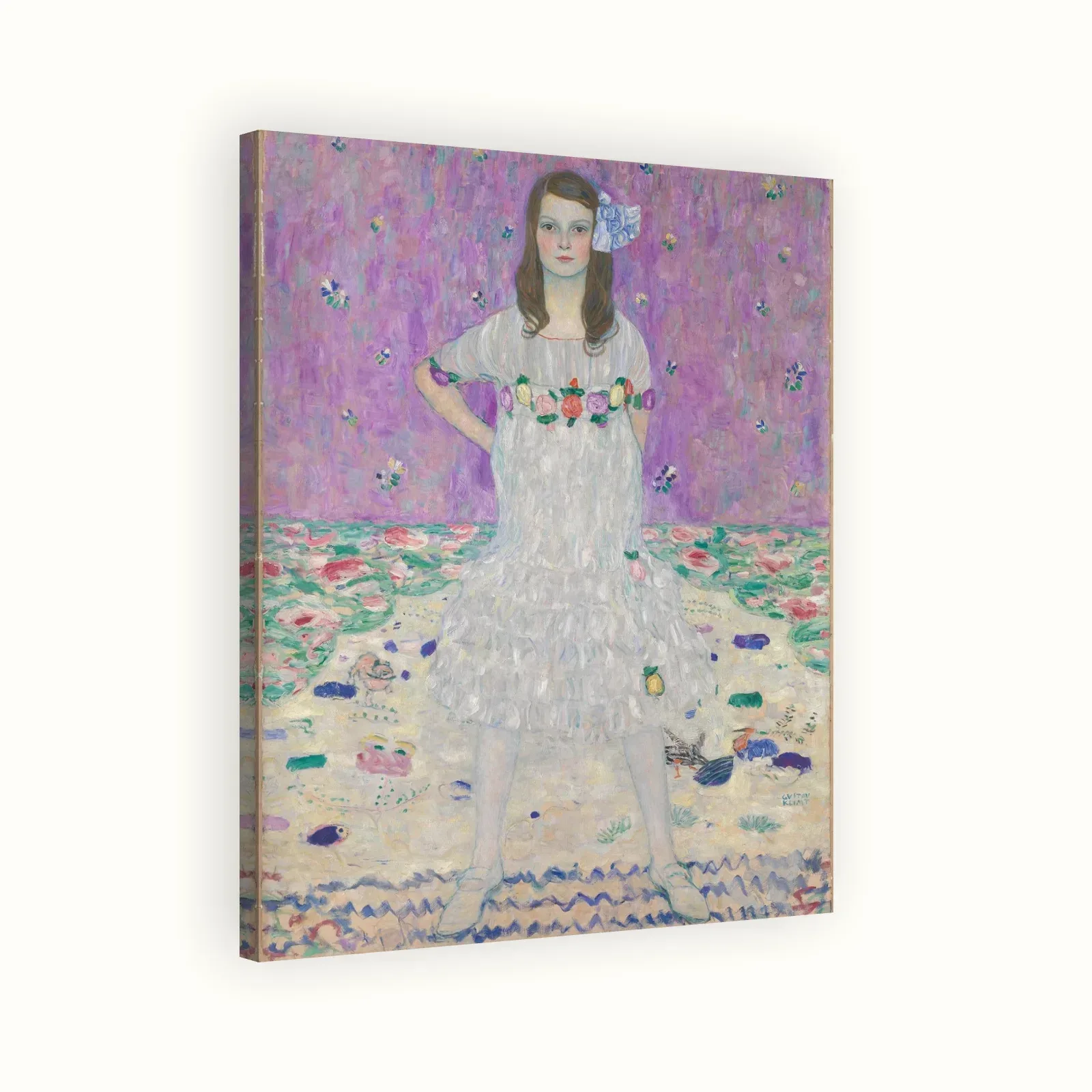Mäda Primavesi by Gustav Klimt, 1910s: Stretched canvas