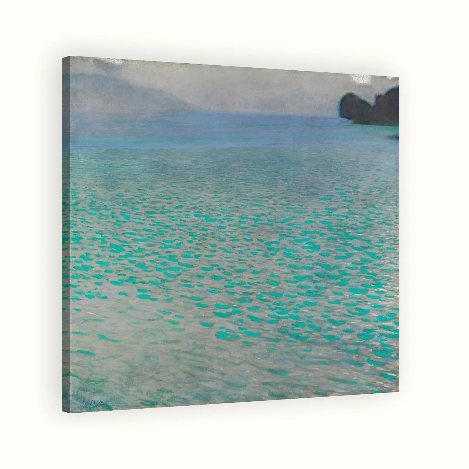 On Lake Attersee by Gustav Klimt, 1900: Stretched canvas