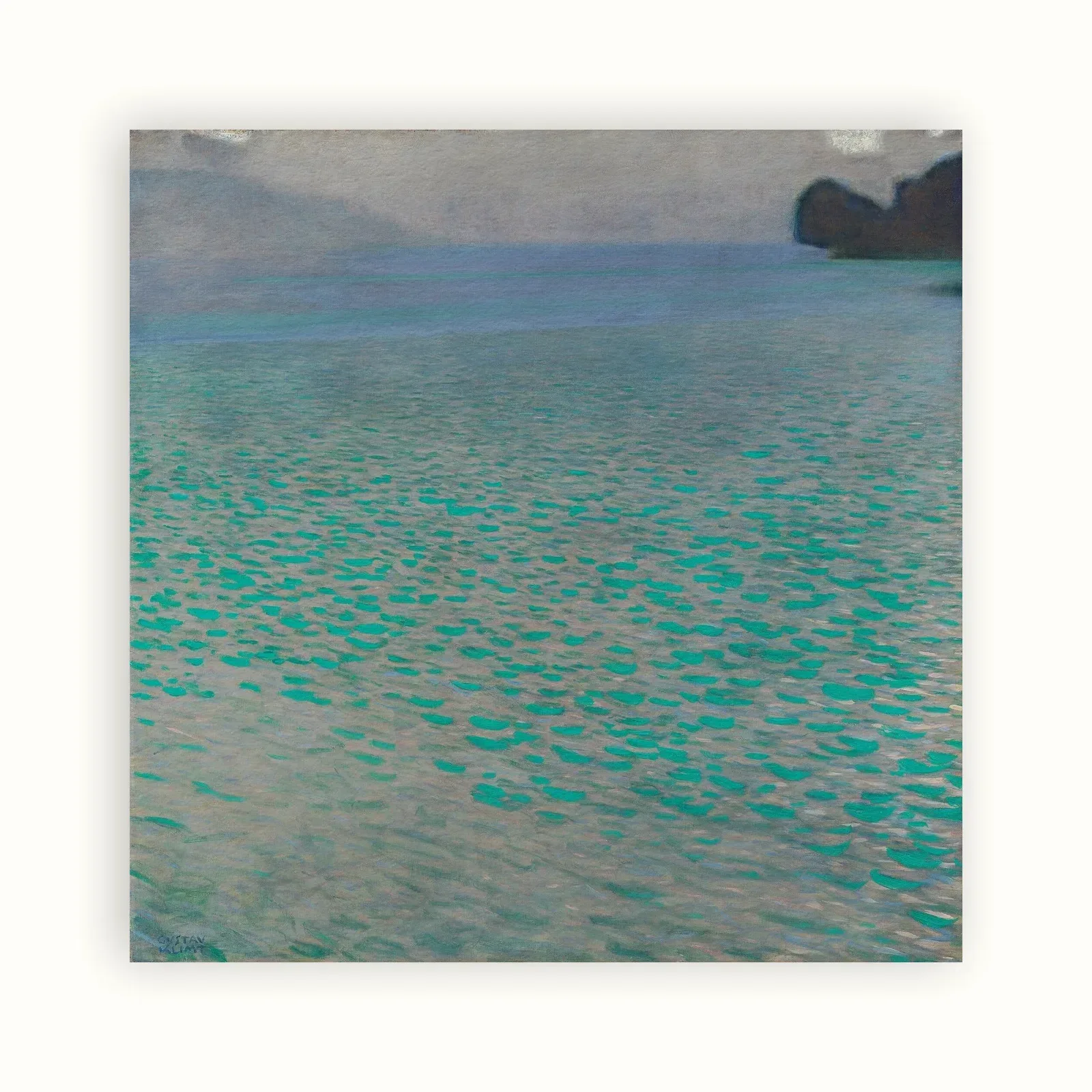 On Lake Attersee by Gustav Klimt, 1900: as a fine art print