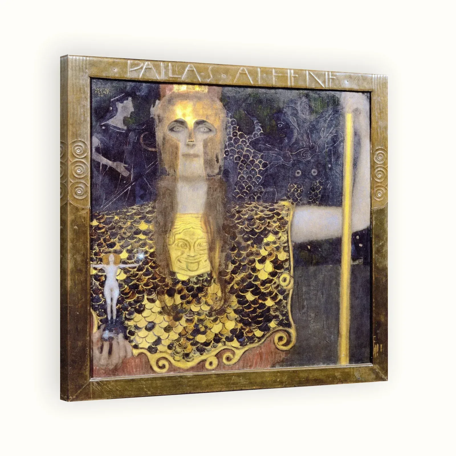 Pallas Athena by Gustav Klimt, 1899: Stretched canvas