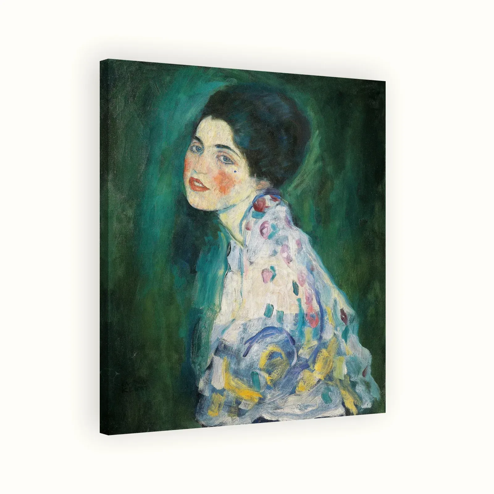 Portrait of a Lady by Gustav Klimt, 1916–1917: Stretched canvas