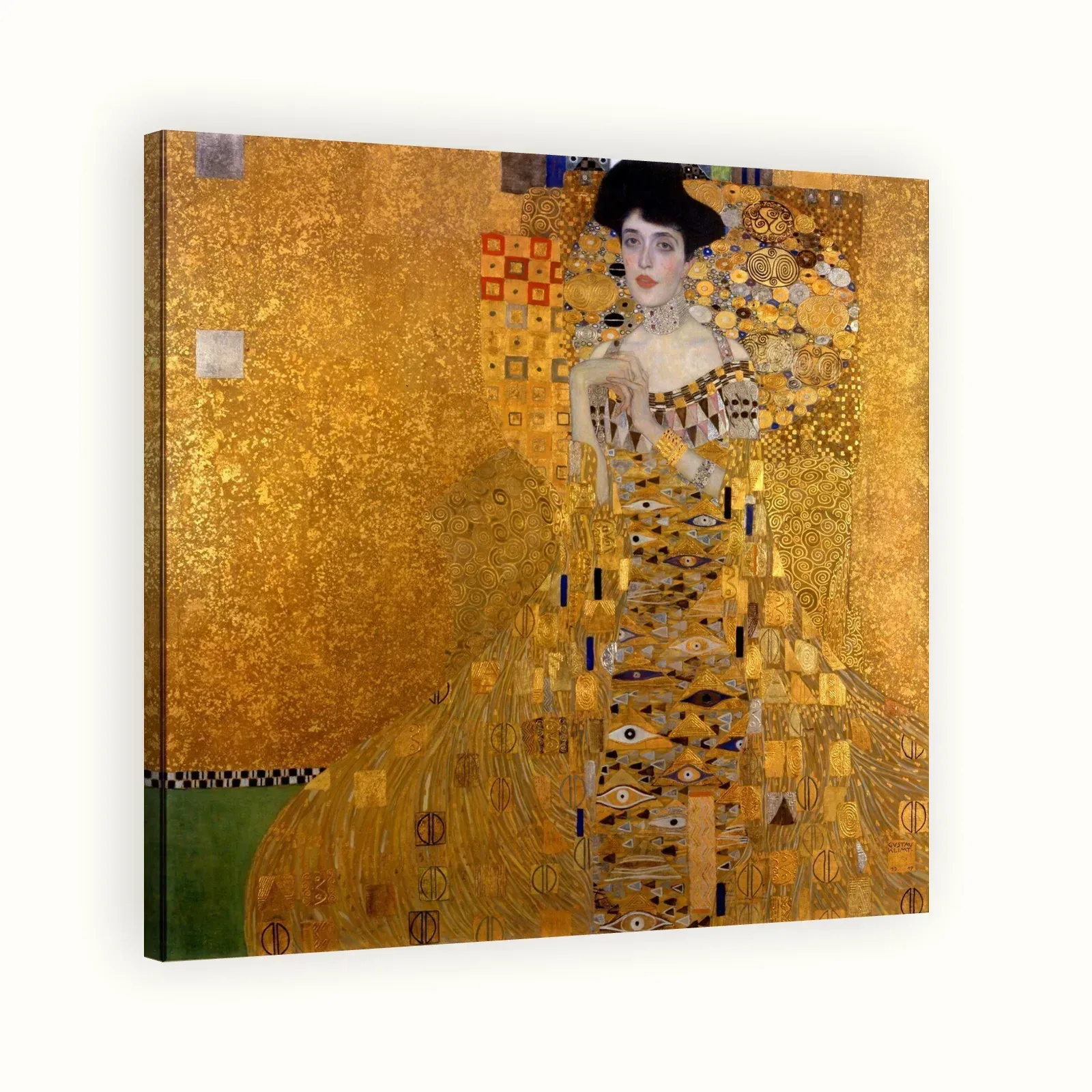 Portrait of Adele Bloch-Bauer I by Gustav Klimt, 1907: Stretched canvas