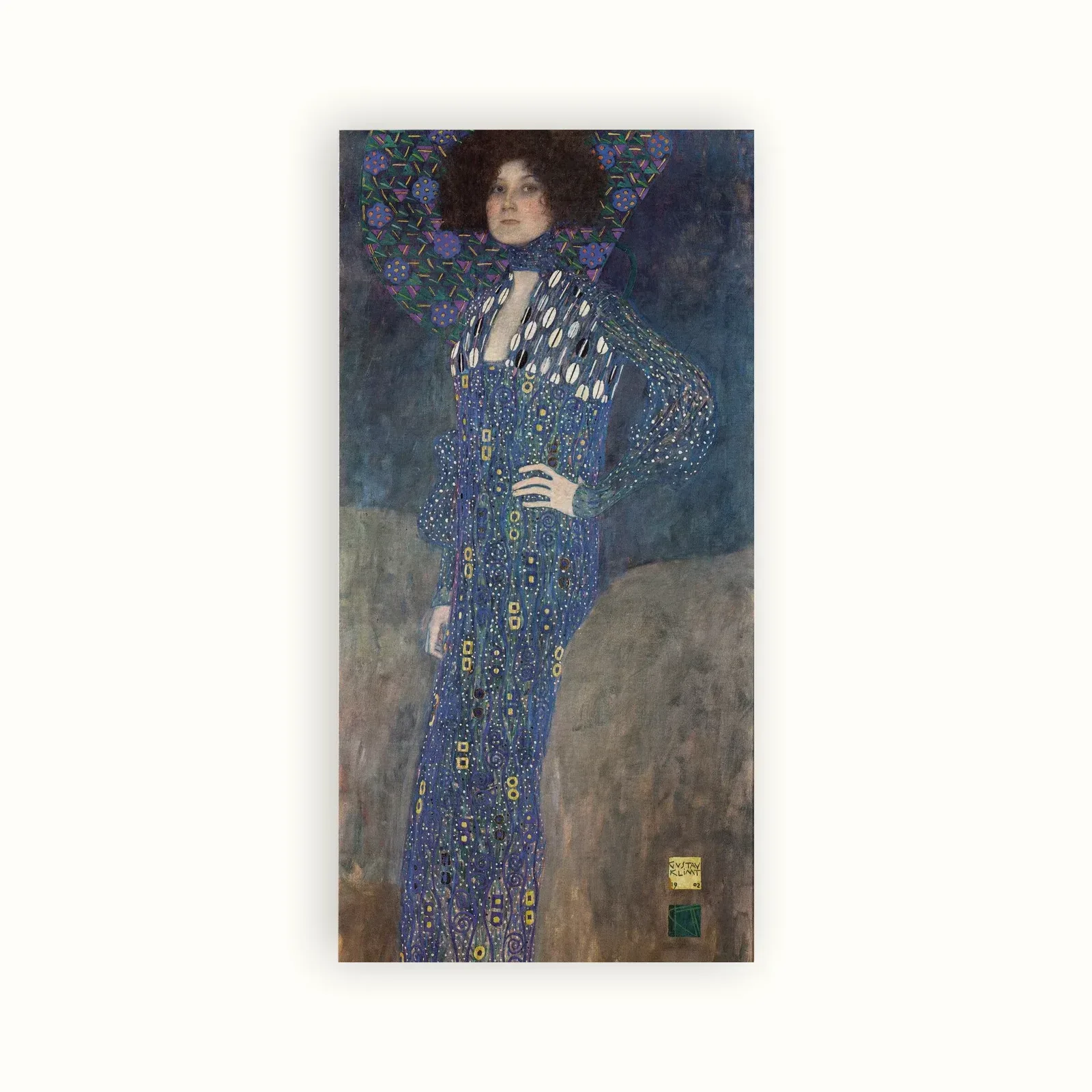 Portrait of Emilie Flöge by Gustav Klimt, 1902: as a fine art print