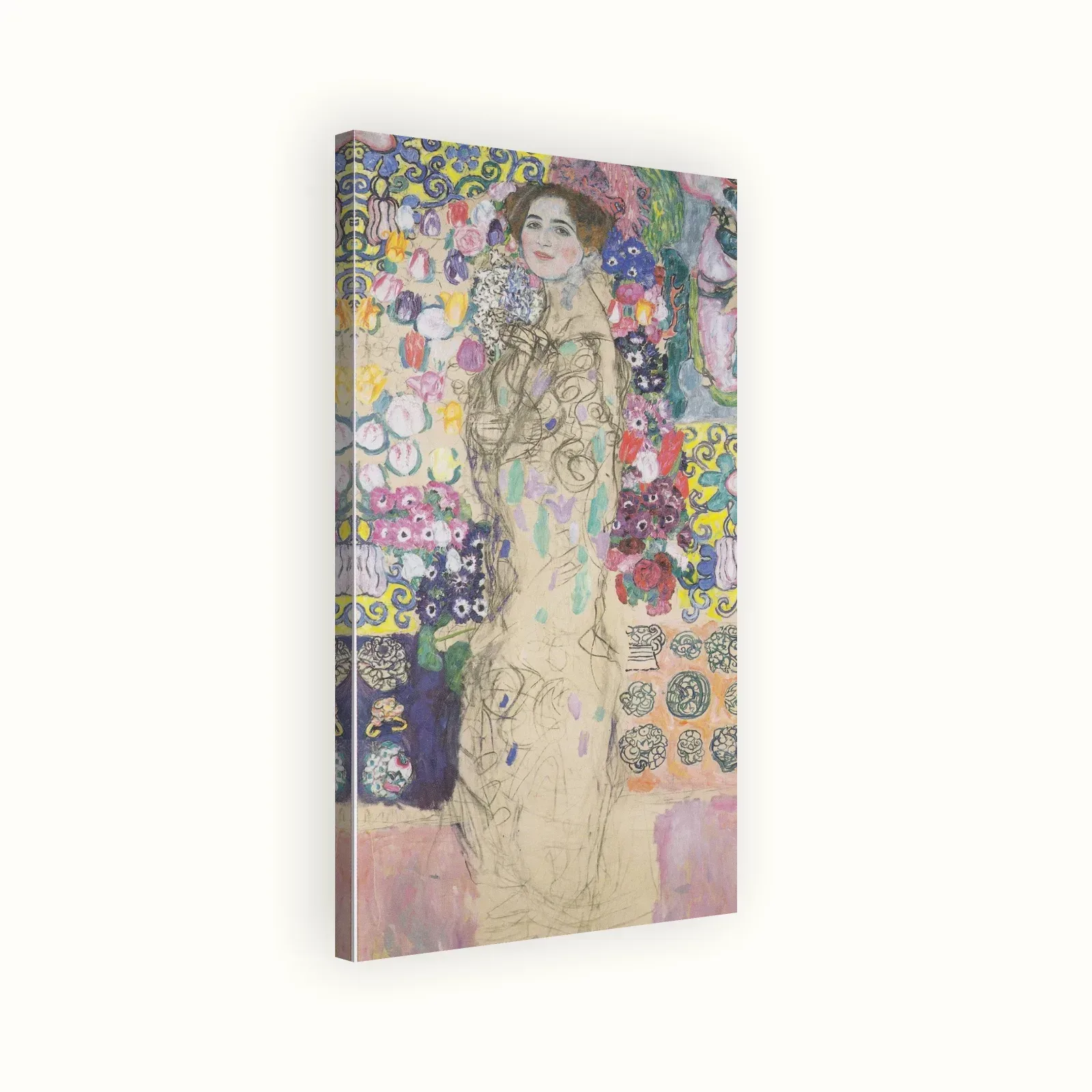Portrait of Ria Munch III by Gustav Klimt, 1917: Stretched canvas