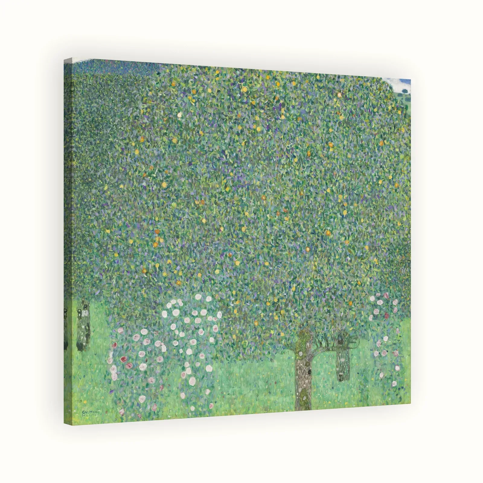 Rosebushes under the Trees by Gustav Klimt, 1905: Stretched canvas