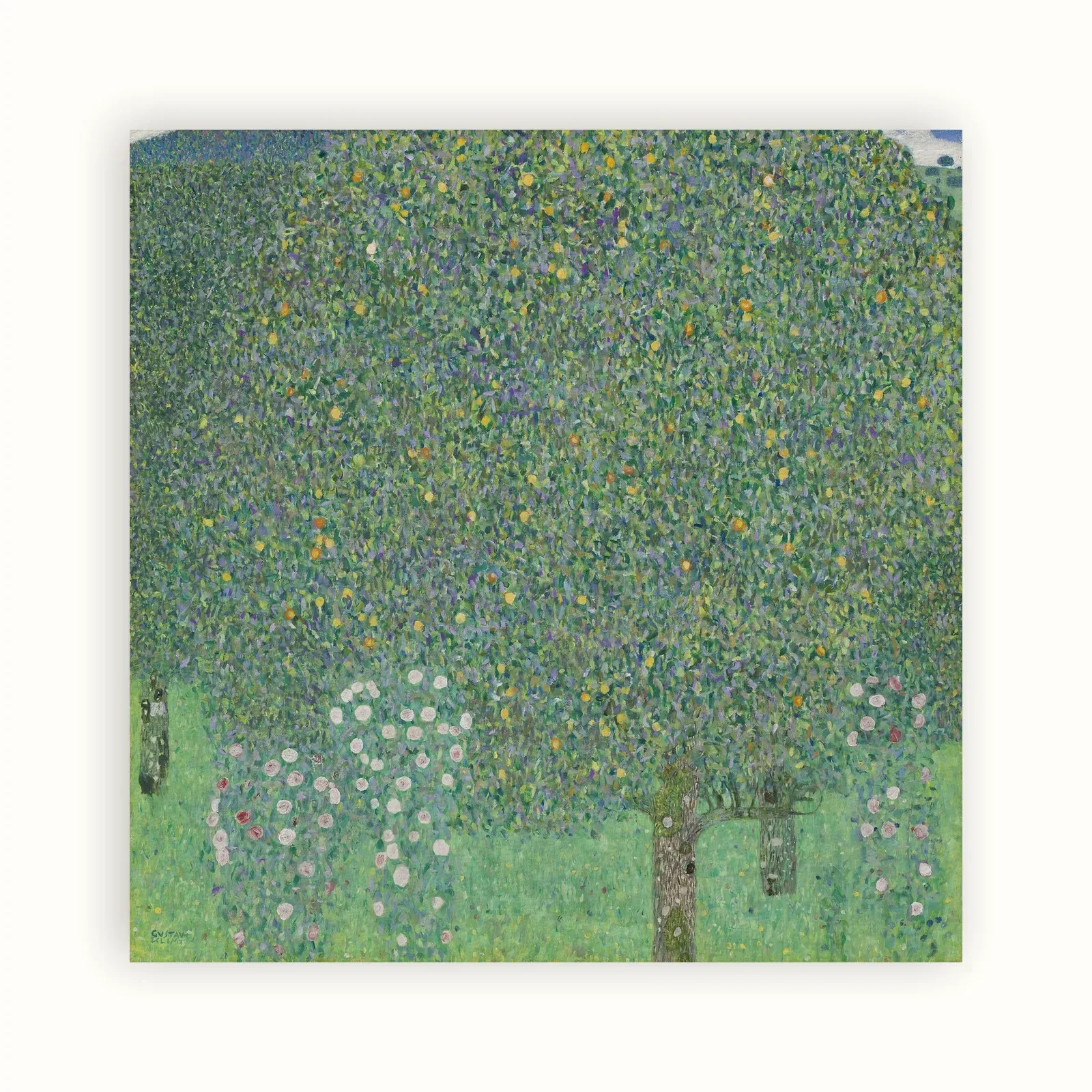 Rosebushes under the Trees by Gustav Klimt, 1905: as a fine art print