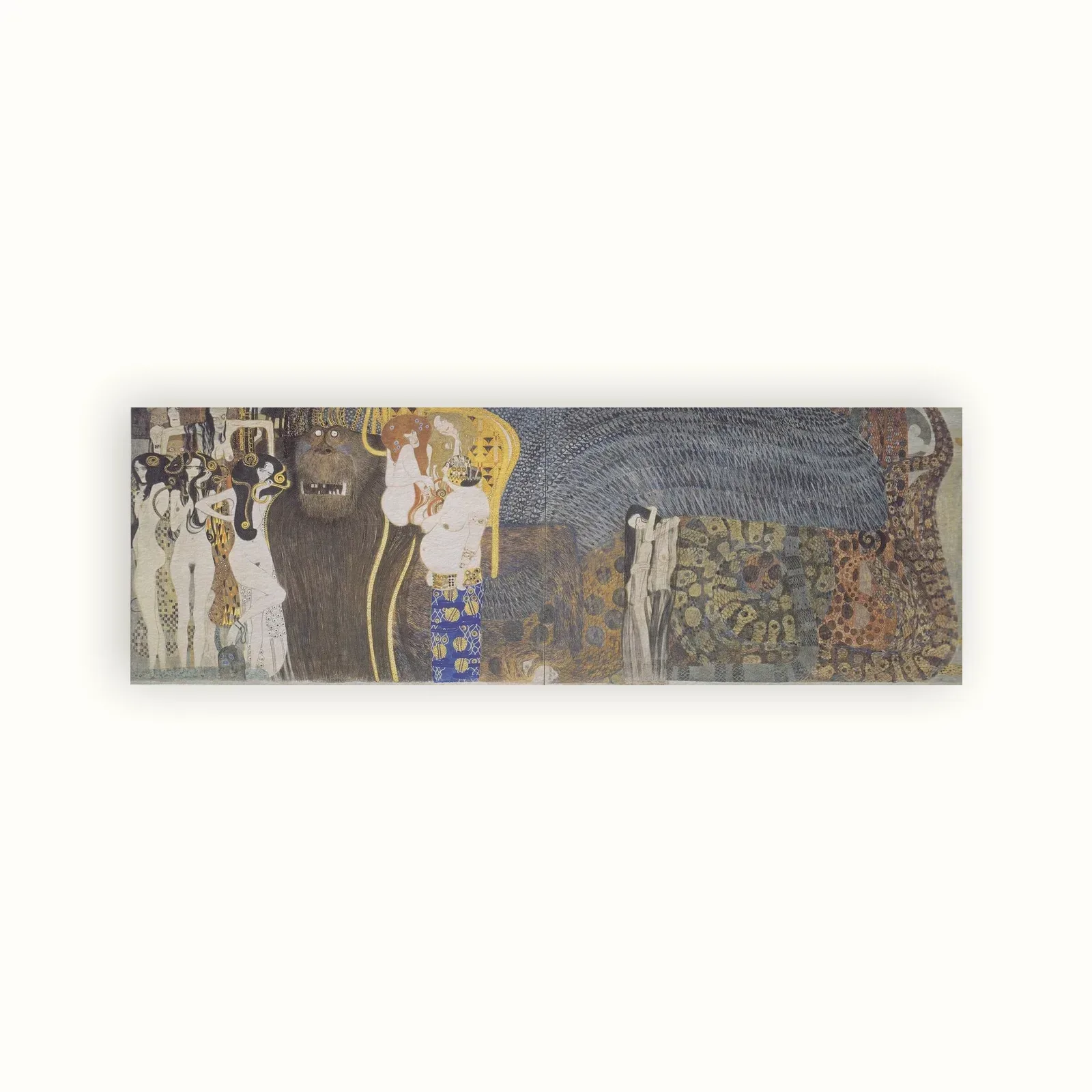 The Hostile Powers, the Titan Typhoeus, the Three Gorgons by Gustav Klimt, 1902: as a fine art print