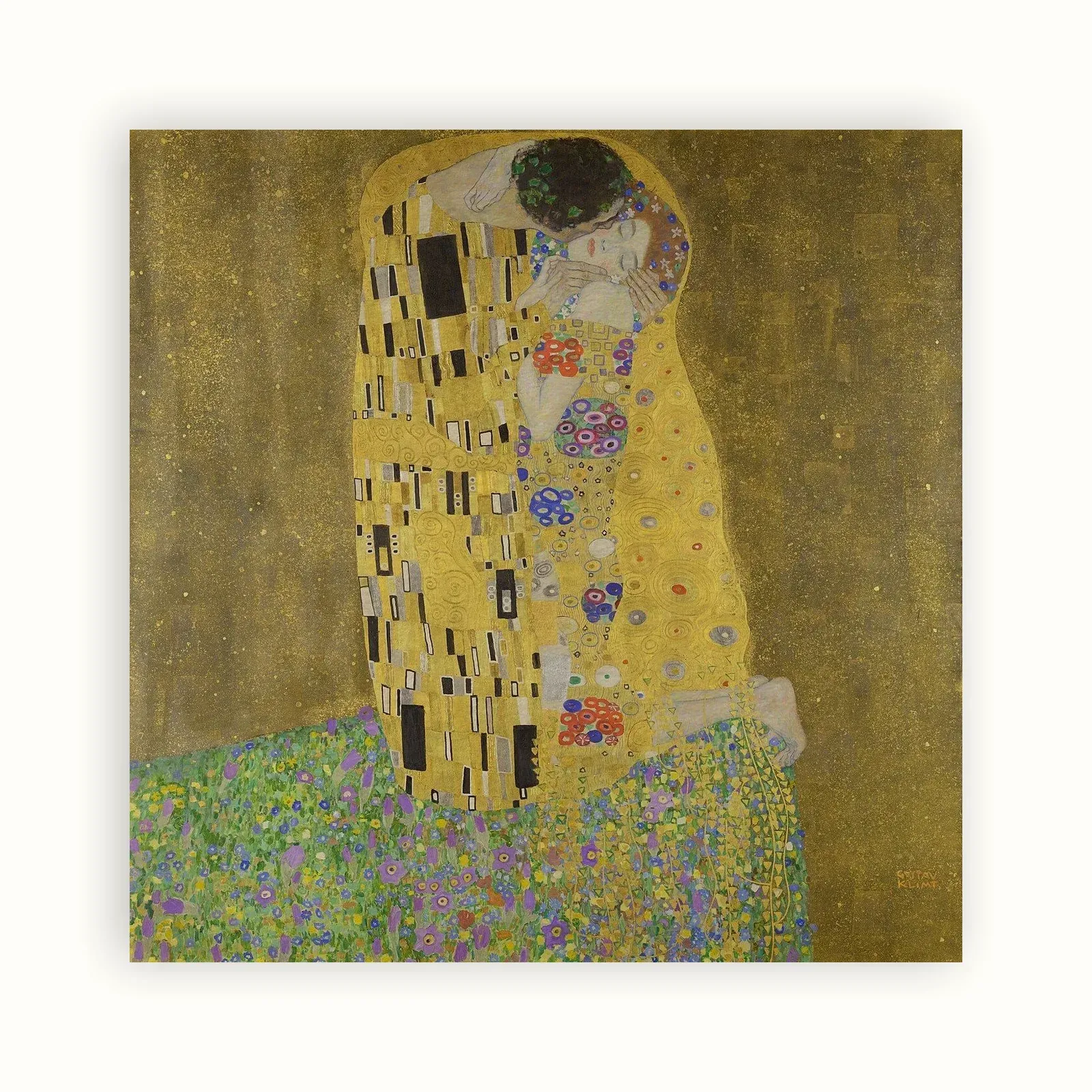 The Kiss by Gustav Klimt, 1908–1909: as a fine art print