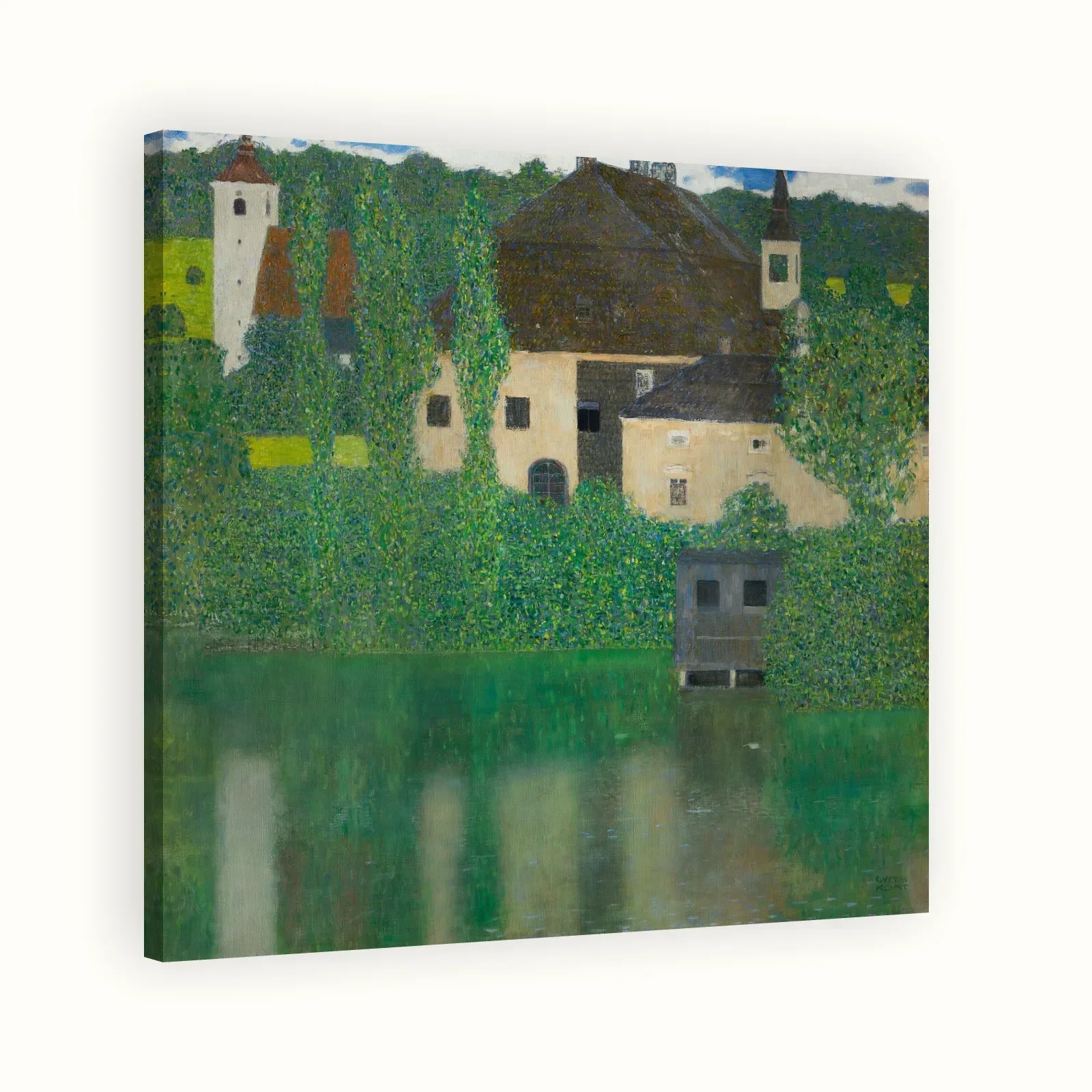 Water Castle by Gustav Klimt, 1908–1909: Stretched canvas