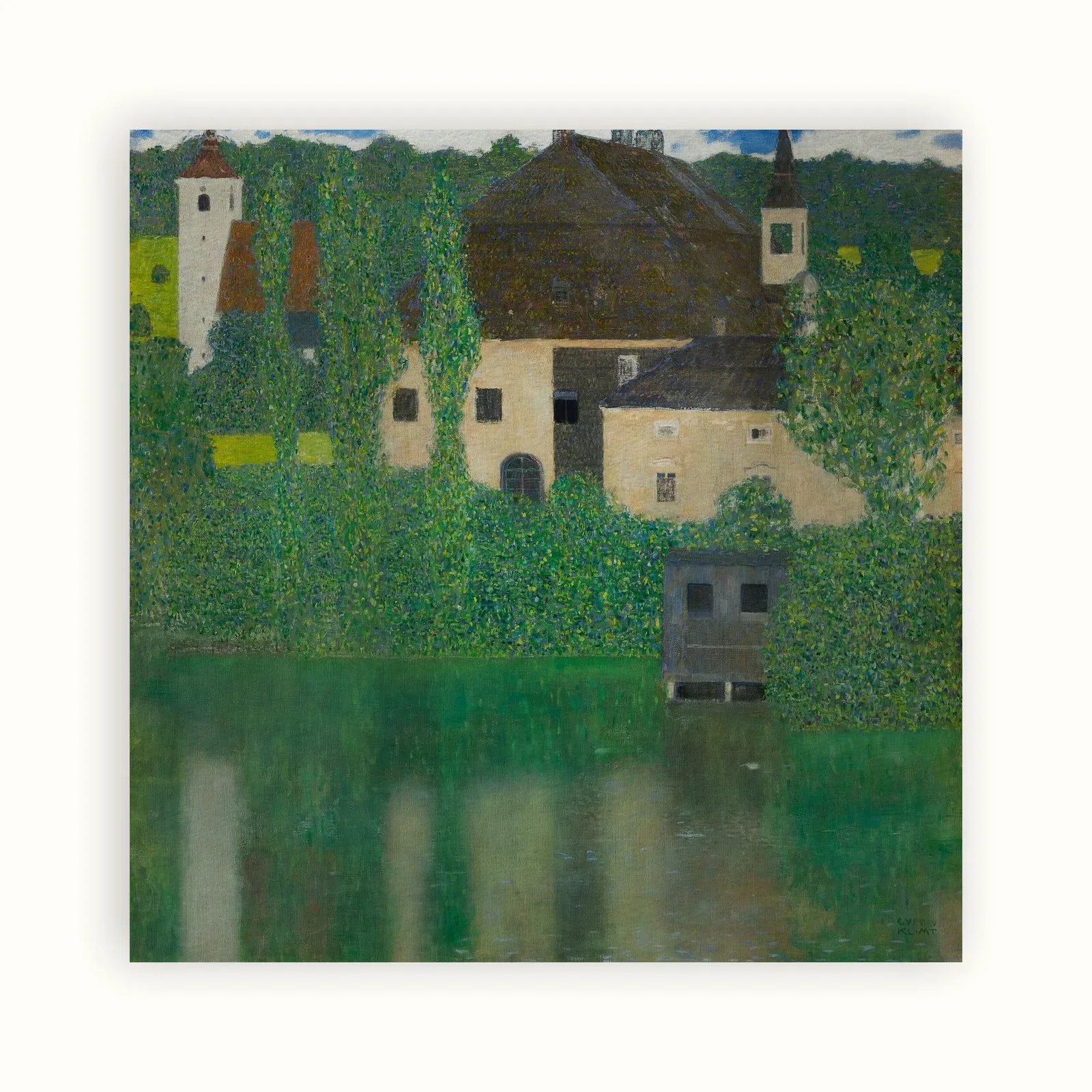 Water Castle by Gustav Klimt, 1908–1909: as a fine art print