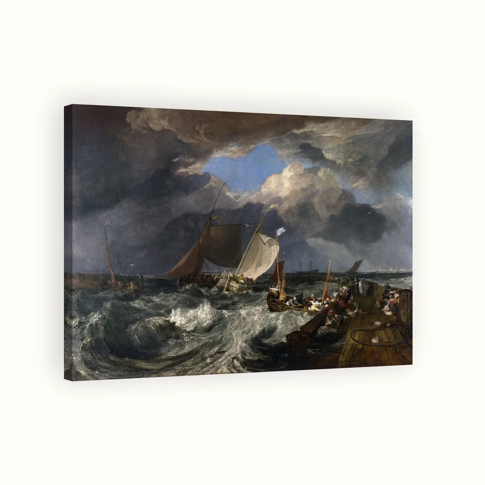 Calais Pier by J. M. W. Turner, 1803: Stretched canvas