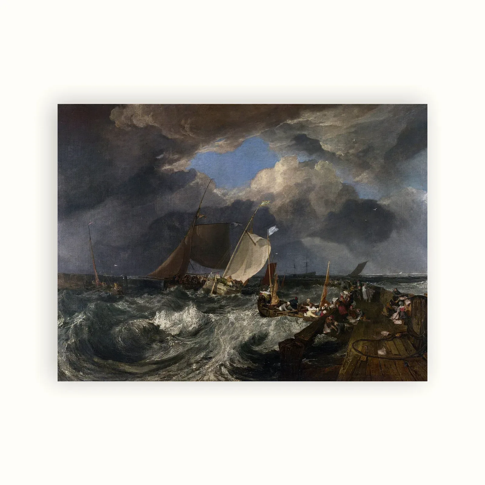 Calais Pier by J. M. W. Turner, 1803: as a fine art print
