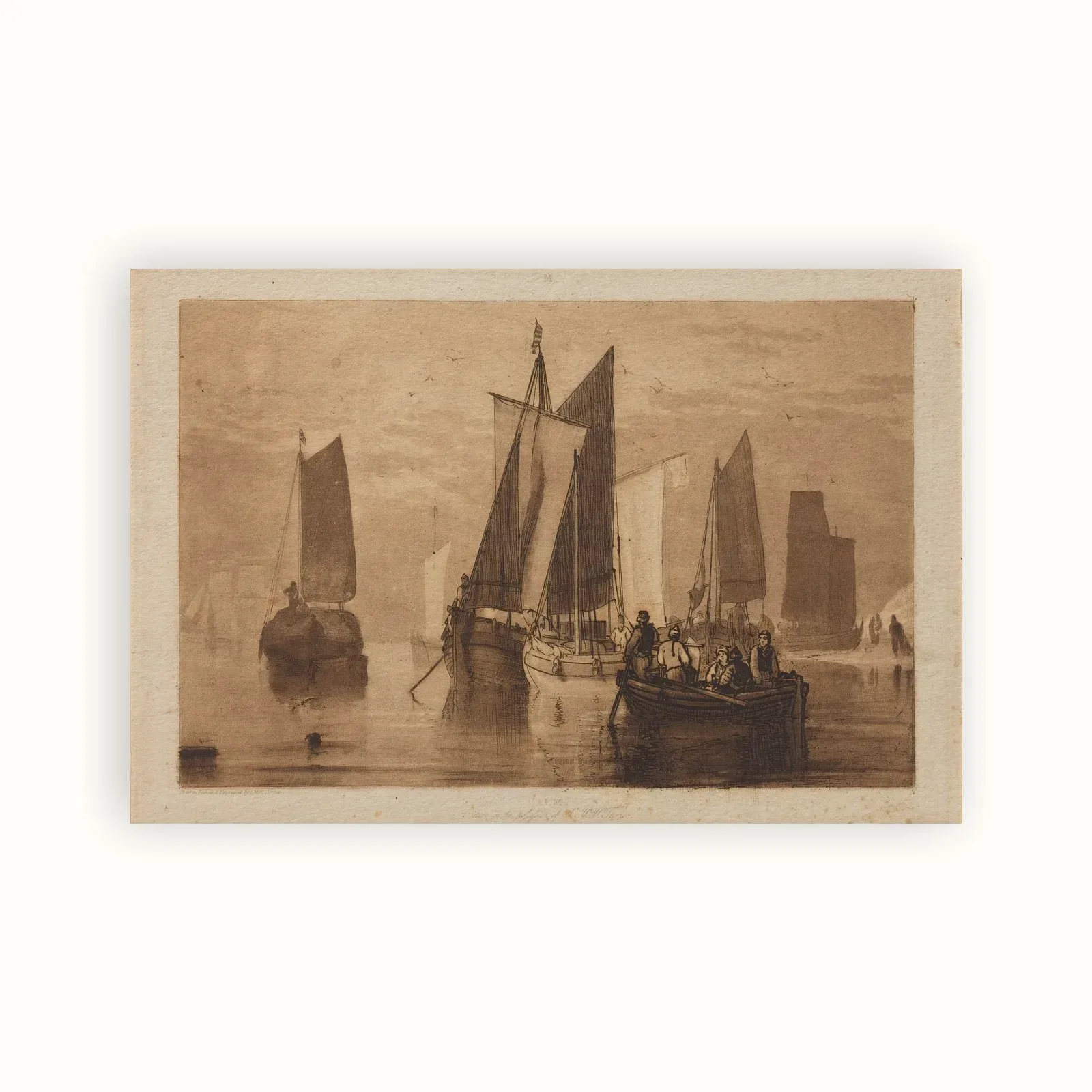 Calm by J. M. W. Turner, published 1812: as a fine art print