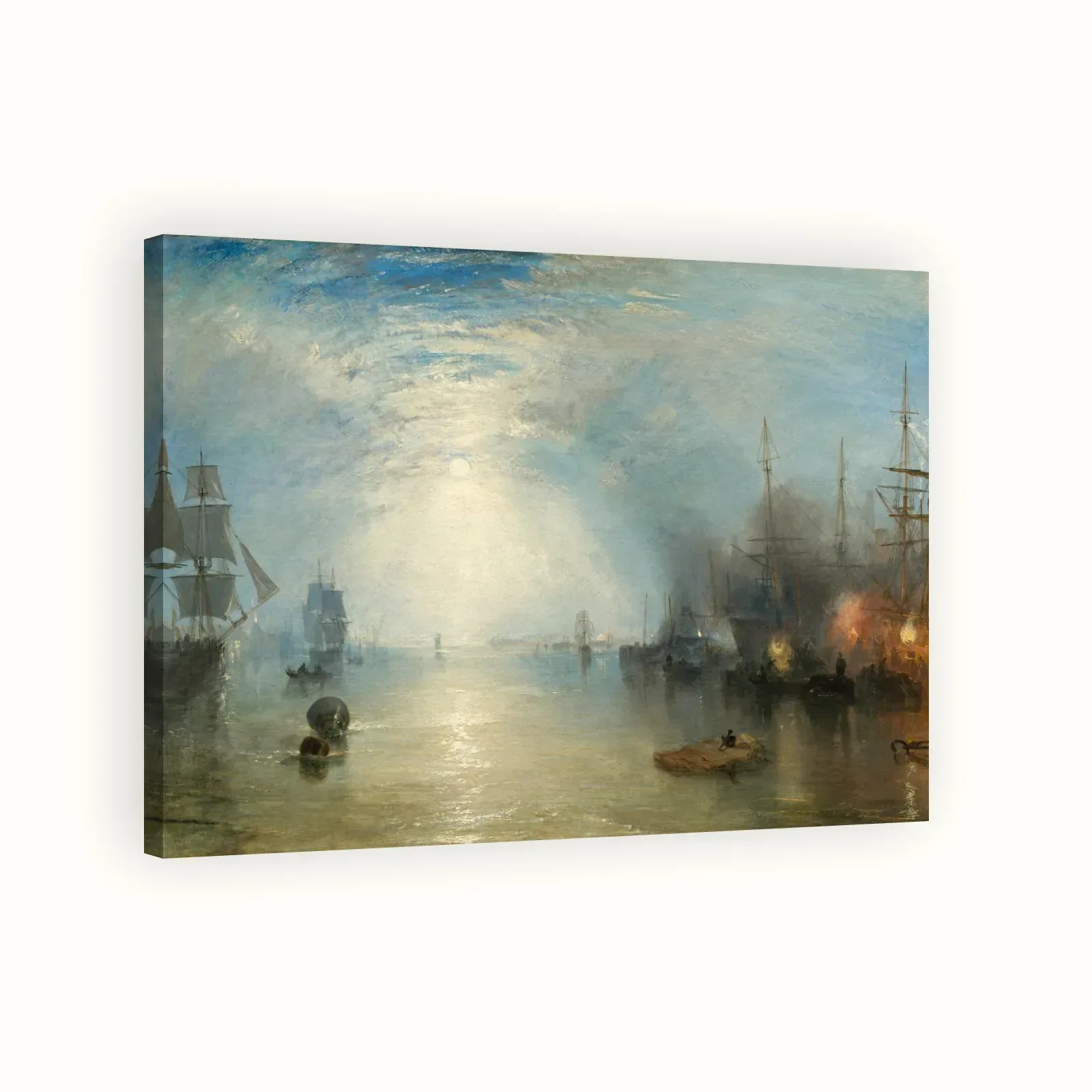 Keelmen Heaving in Coals by Moonlight by J. M. W. Turner, 1835: Stretched canvas