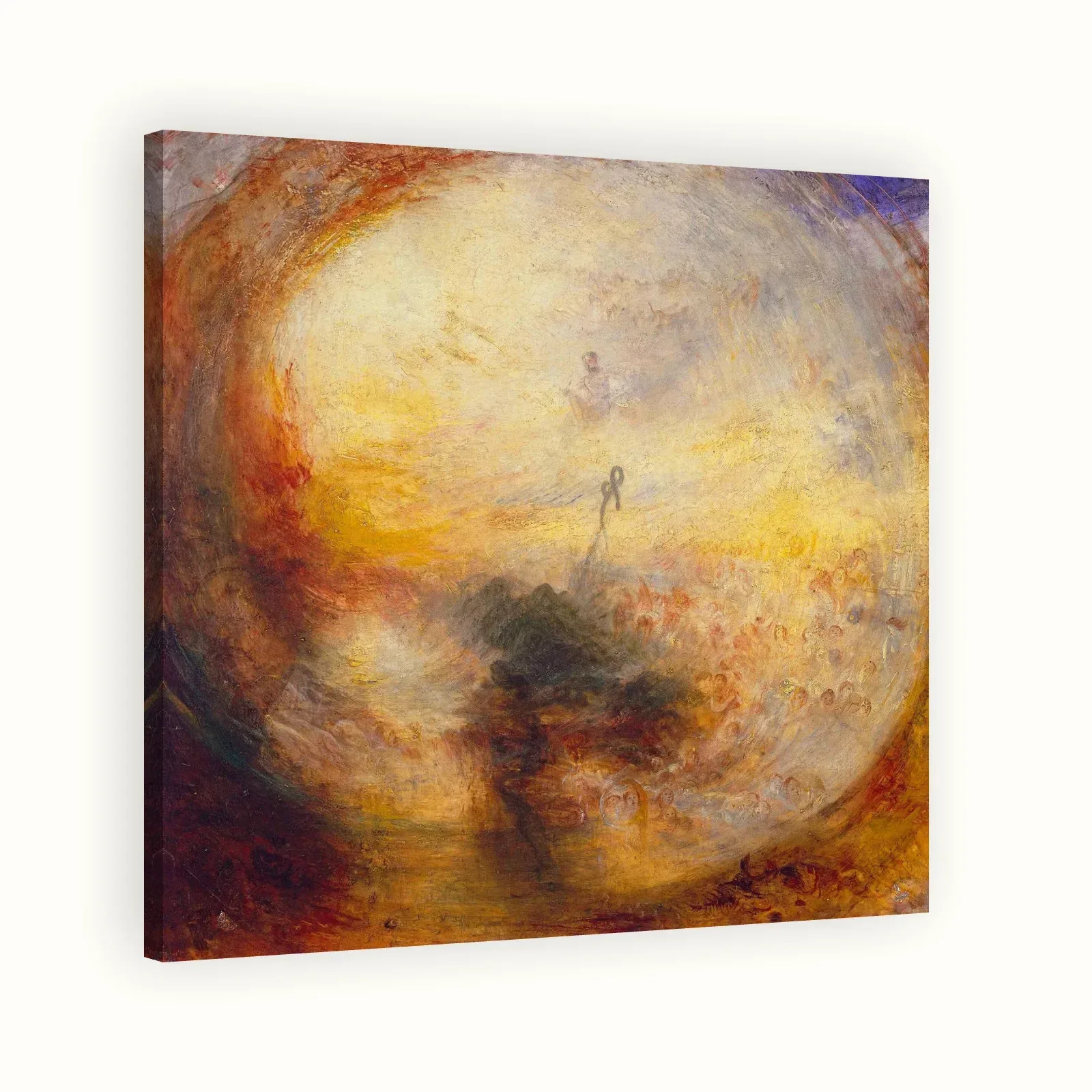 Light and Colour (Goethe's Theory) – The Morning after the Deluge – Moses Writing the Book of Genesis by J. M. W. Turner, 1843: Stretched canvas