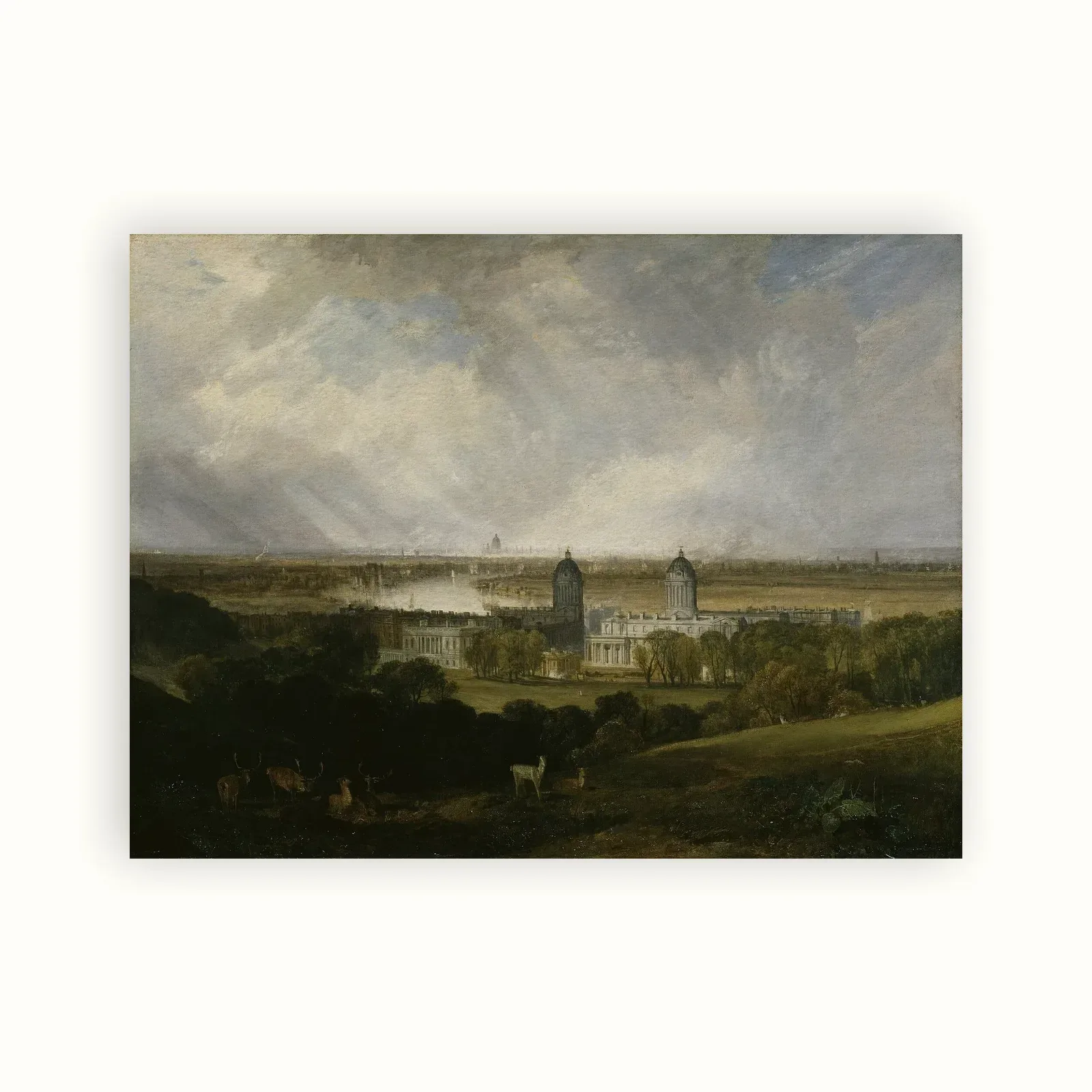 London from Greenwich Park by J. M. W. Turner, 1809: as a fine art print