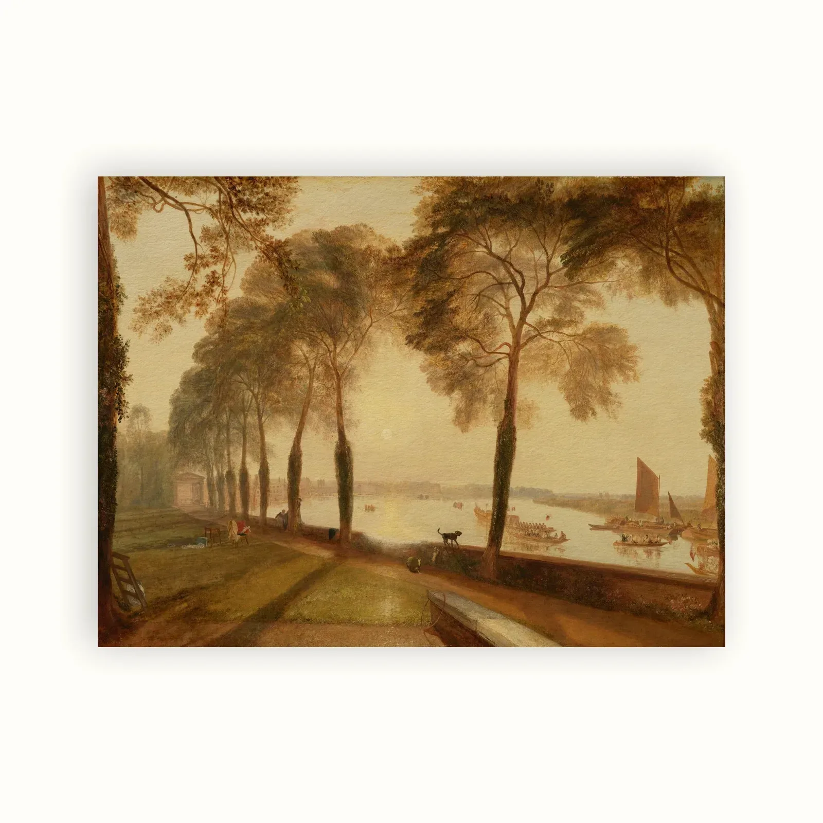 Mortlake Terrace by J. M. W. Turner, 1827: as a fine art print
