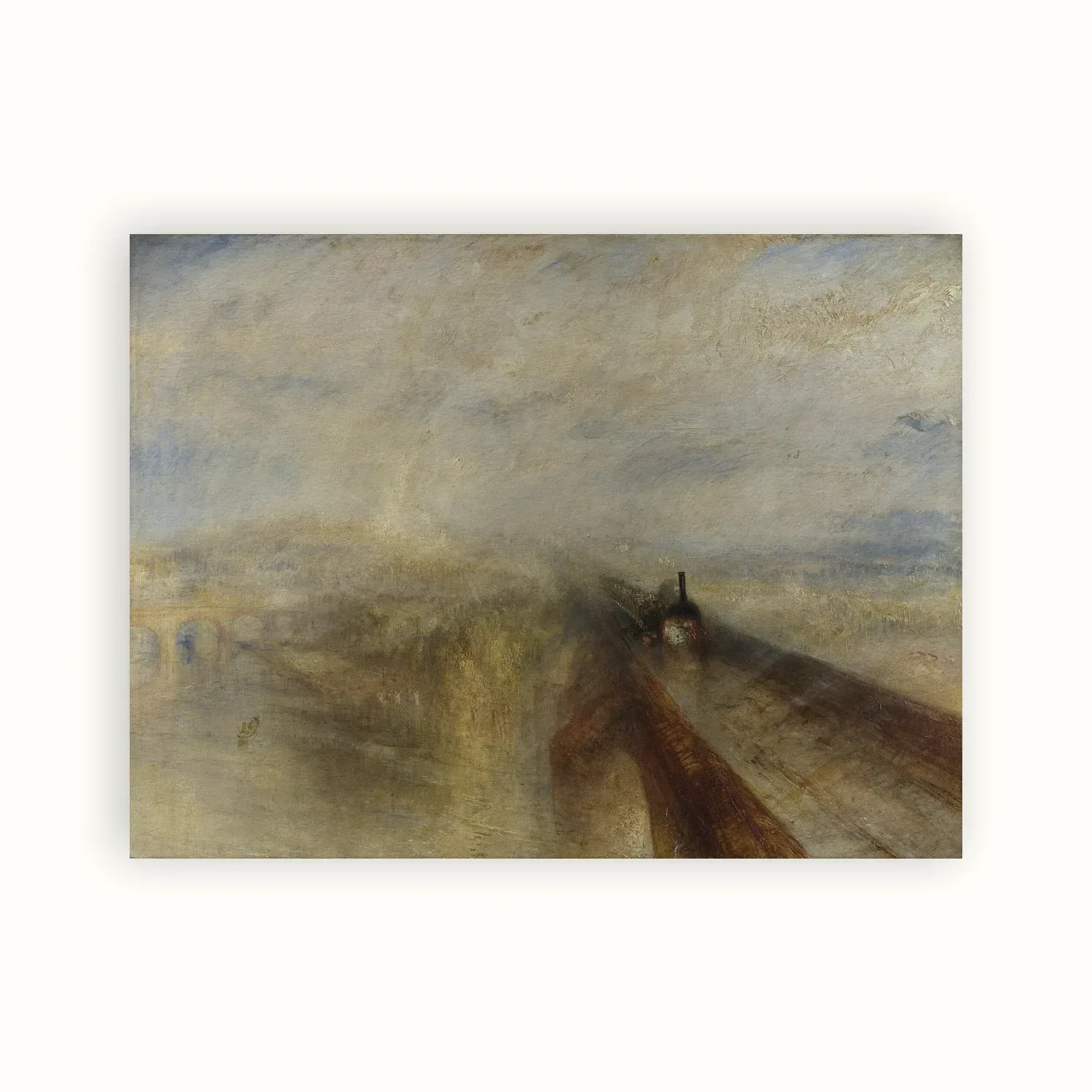 Rain, Steam and Speed – The Great Western Railway by J. M. W. Turner, 1843: as a fine art print