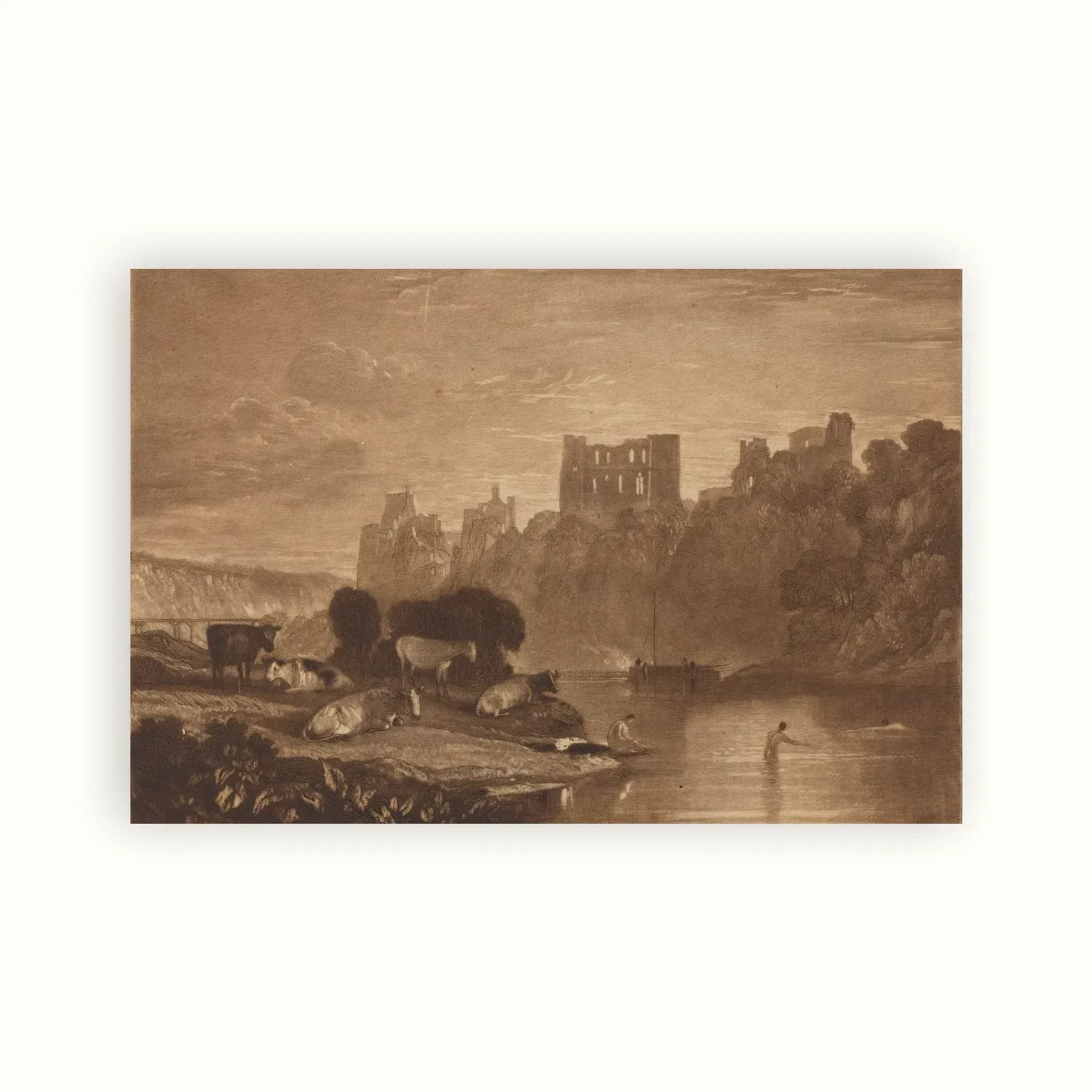 River Wye by J. M. W. Turner, published 1812: as a fine art print