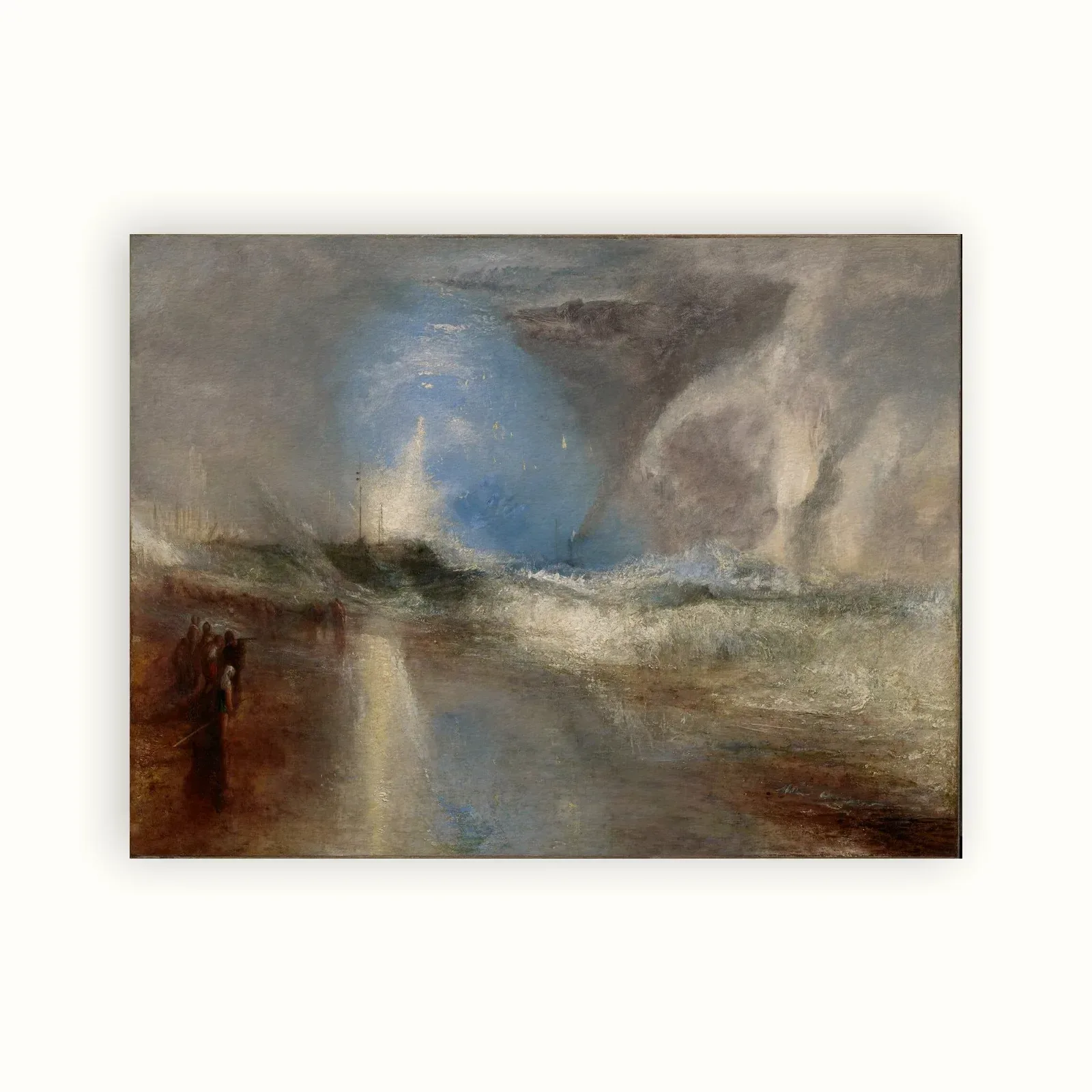 Rockets and Blue Lights (Close at Hand) to Warn Steamboats of Shoal by J. M. W. Turner, 1840: as a fine art print