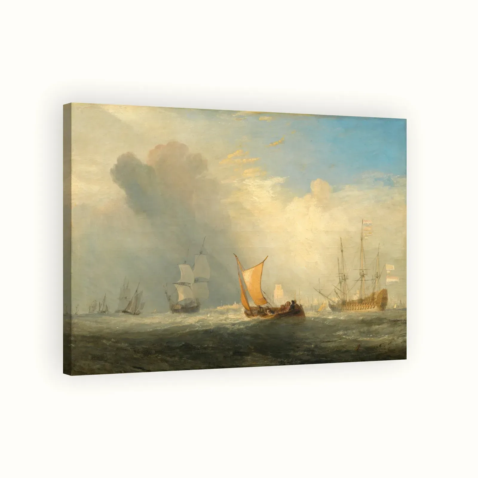 Rotterdam Ferry-Boat by J. M. W. Turner, 1833: Stretched canvas