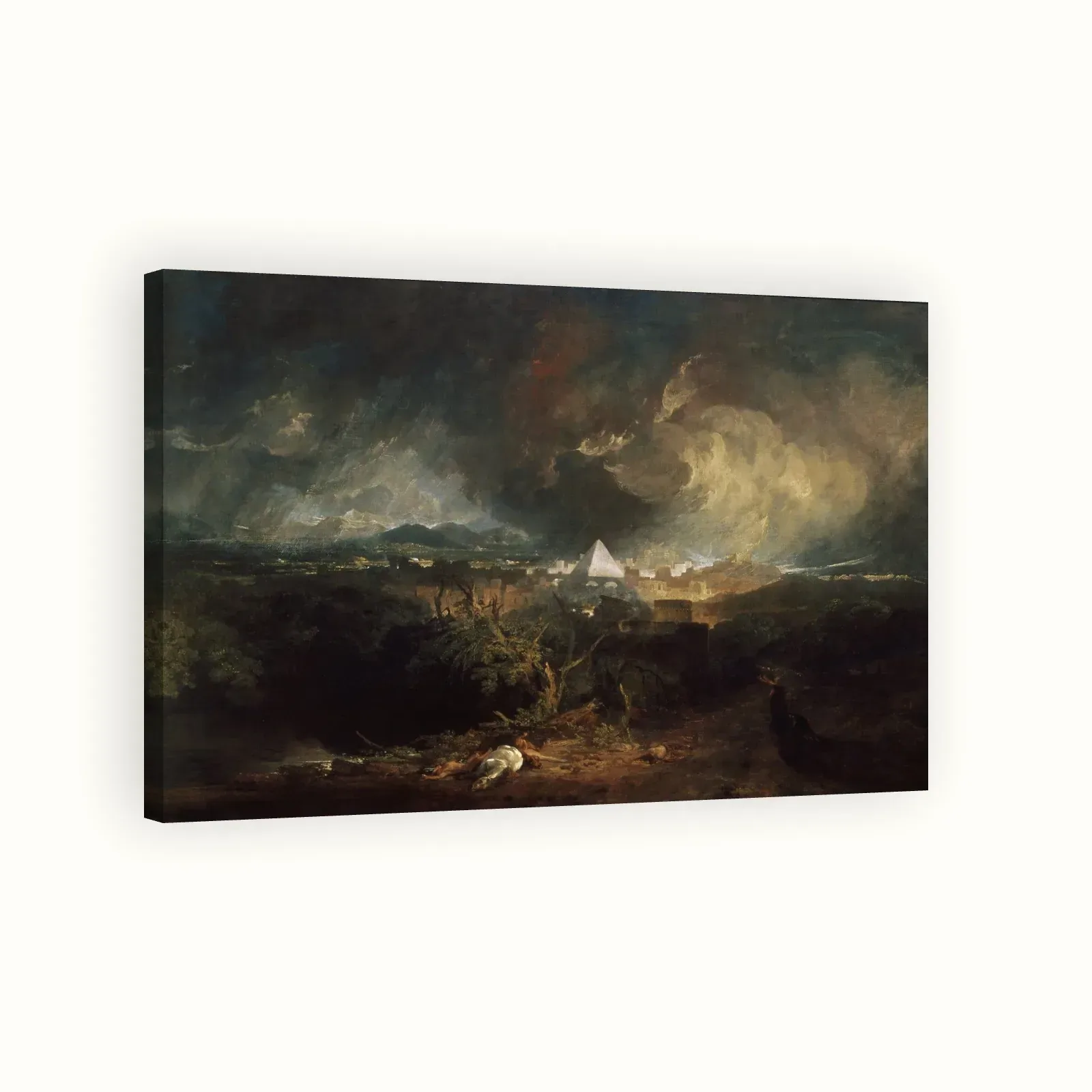 The Fifth Plague of Egypt by J. M. W. Turner, 1800: Stretched canvas