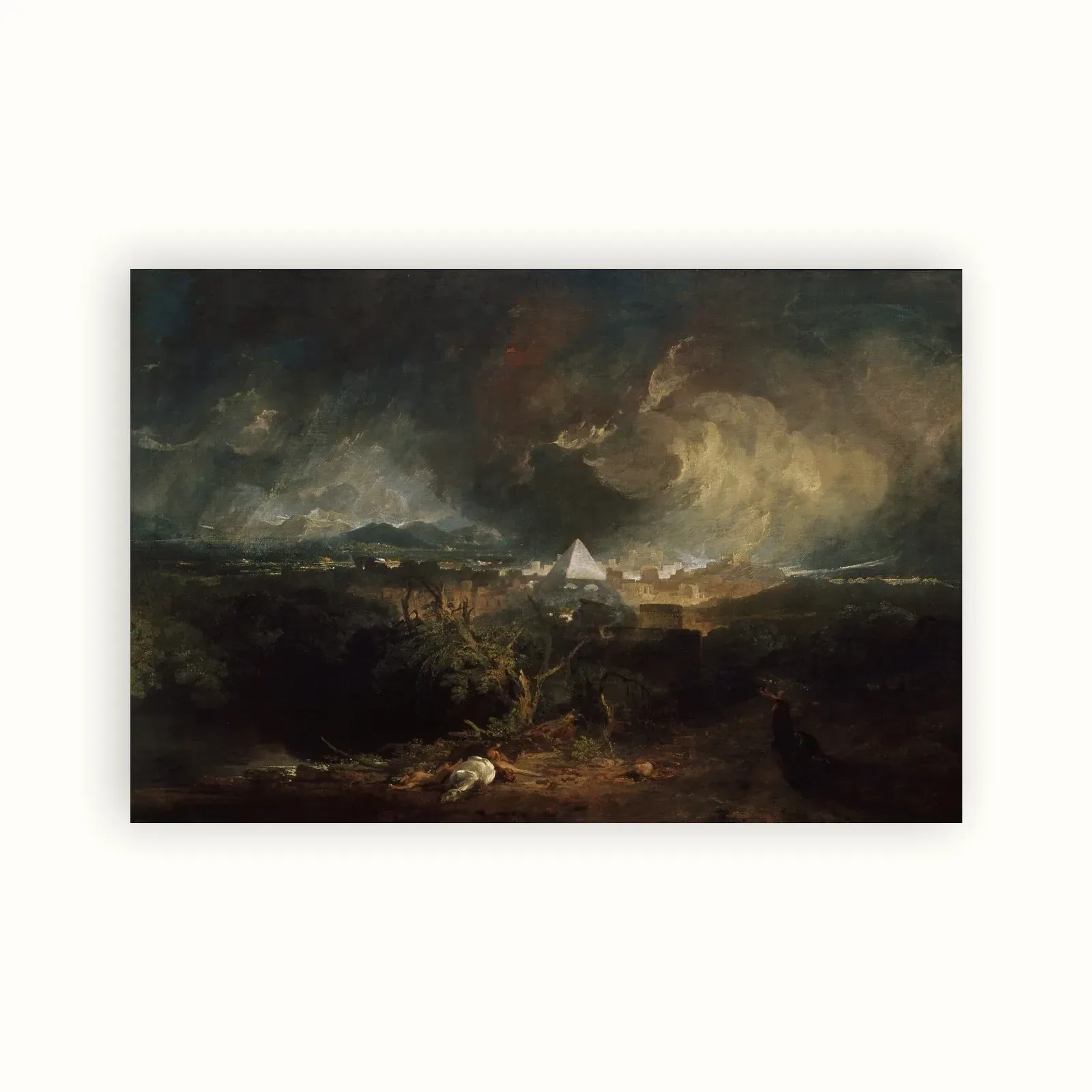 The Fifth Plague of Egypt by J. M. W. Turner, 1800: as a fine art print