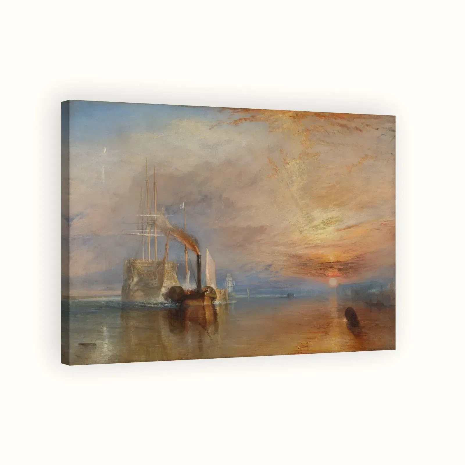 The Fighting Temeraire by J. M. W. Turner, 1839: Stretched canvas