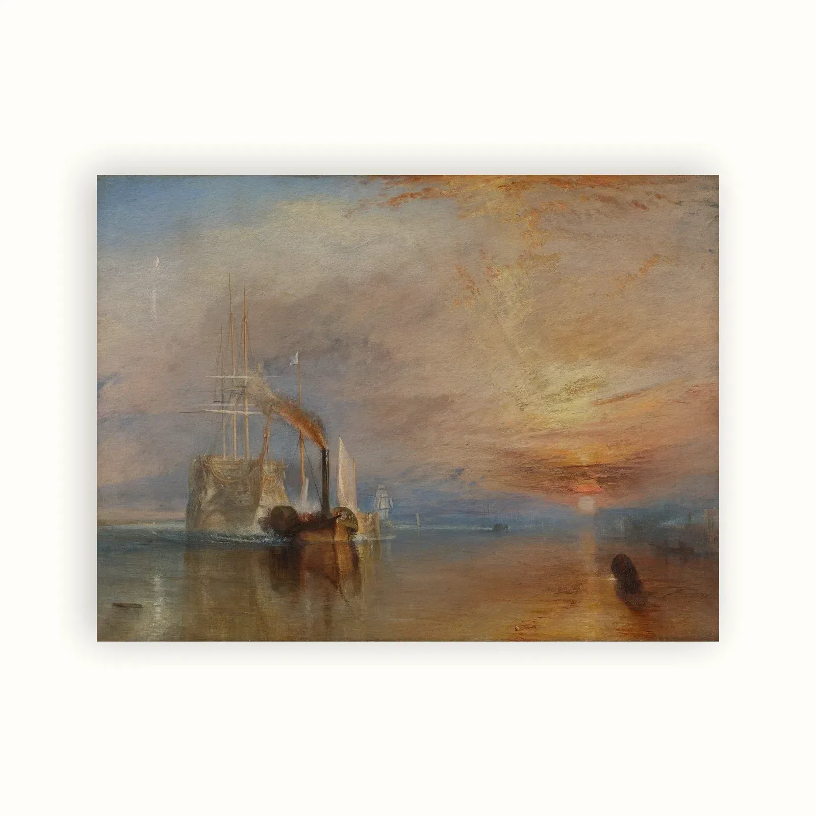 The Fighting Temeraire by J. M. W. Turner, 1839: as a fine art print