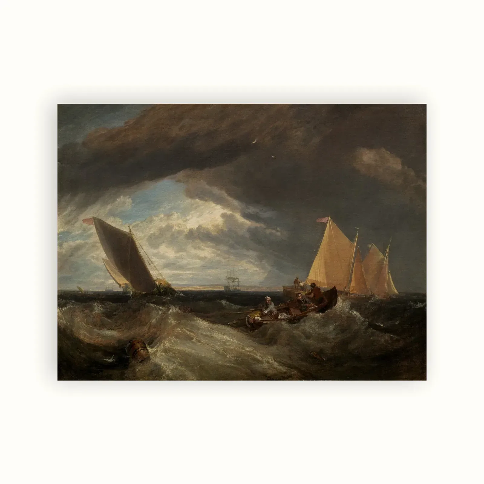 The Junction of the Thames and the Medway by J. M. W. Turner, 1807: as a fine art print