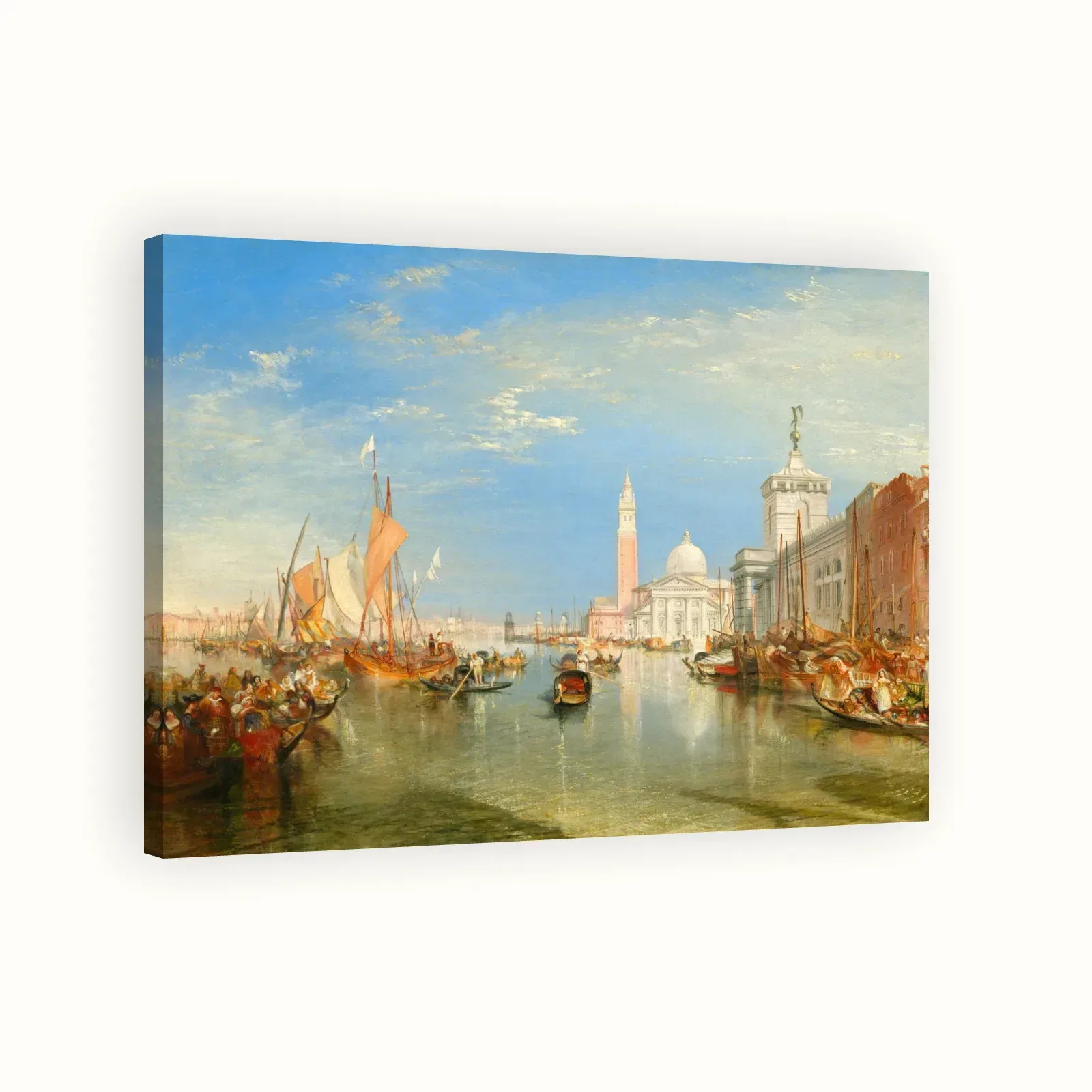 Venice: The Dogana and San Giorgio Maggiore by J. M. W. Turner, 1834: Stretched canvas