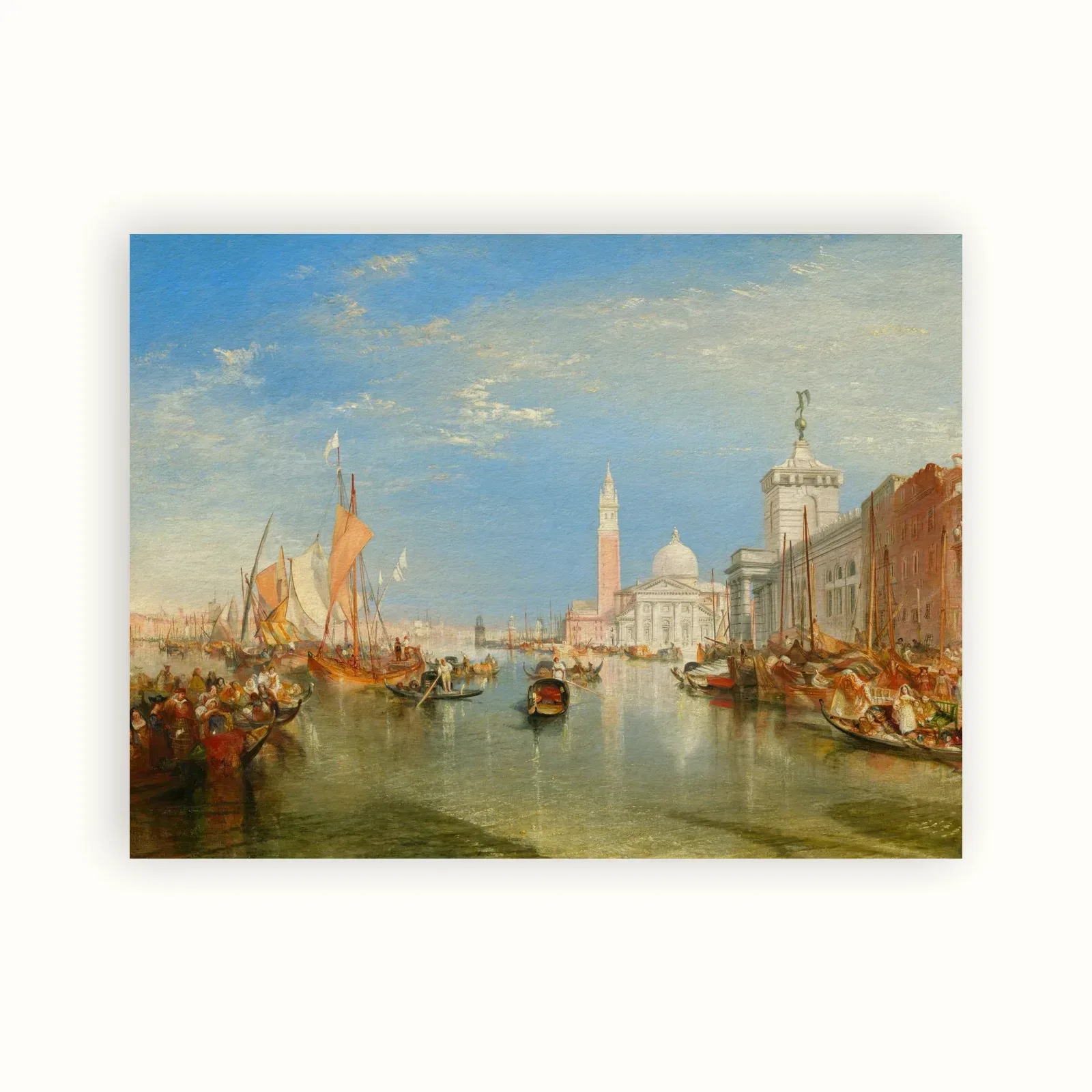 Venice: The Dogana and San Giorgio Maggiore by J. M. W. Turner, 1834: as a fine art print
