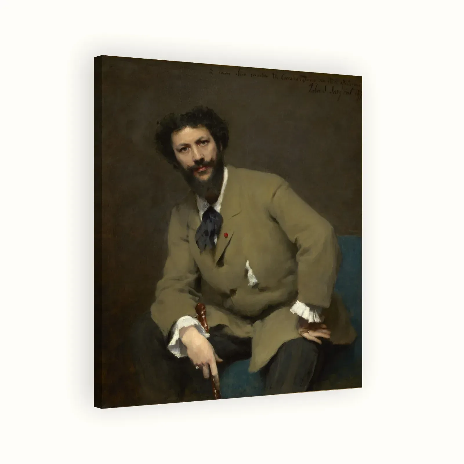 Carolus-Duran by John Singer Sargent, 1879: Stretched canvas