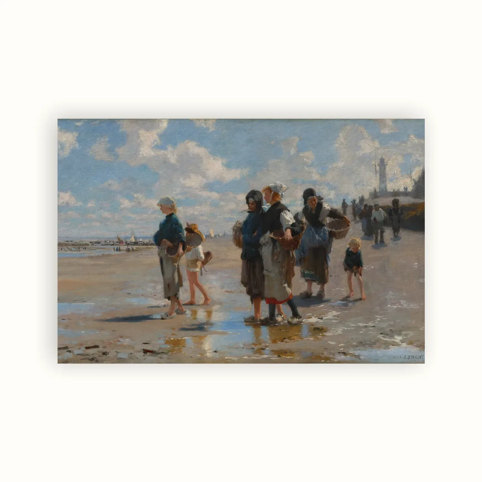 En route pour la pêche (Setting Out to Fish) by John Singer Sargent, 1878: as a fine art print