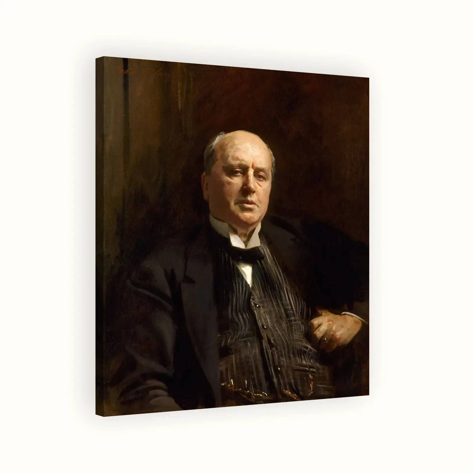 Henry James by John Singer Sargent, 1913: Stretched canvas