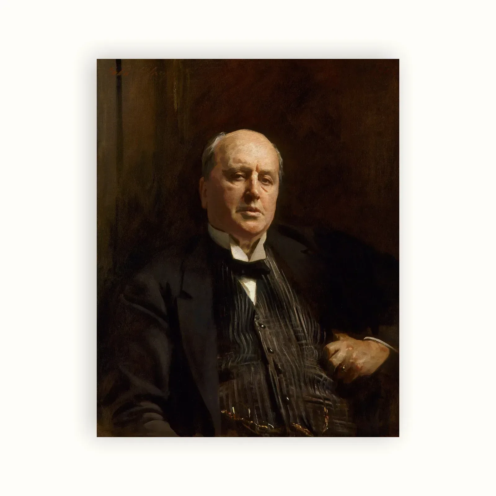 Henry James by John Singer Sargent, 1913: as a fine art print
