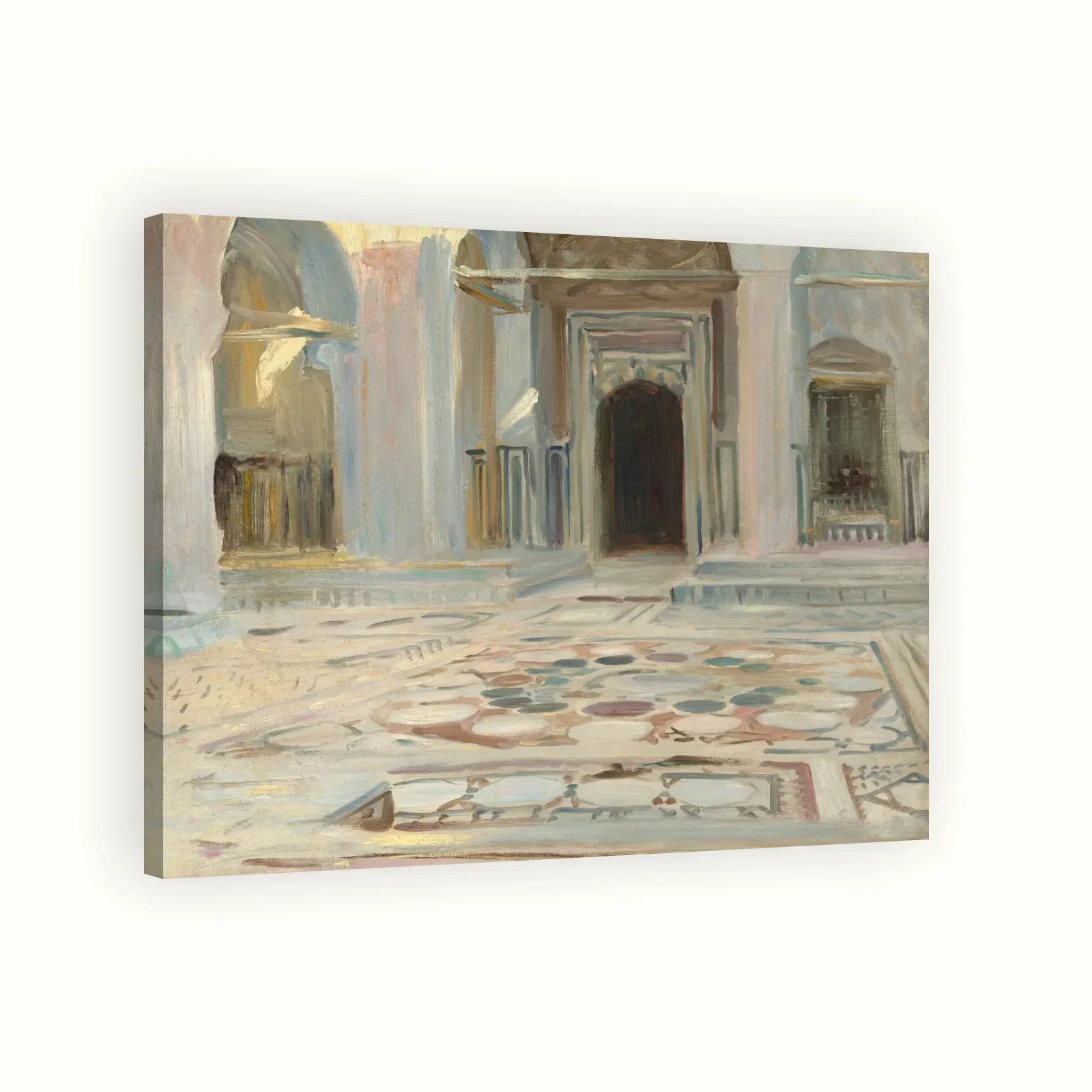 Pavement, Cairo by John Singer Sargent, 1891: Stretched canvas
