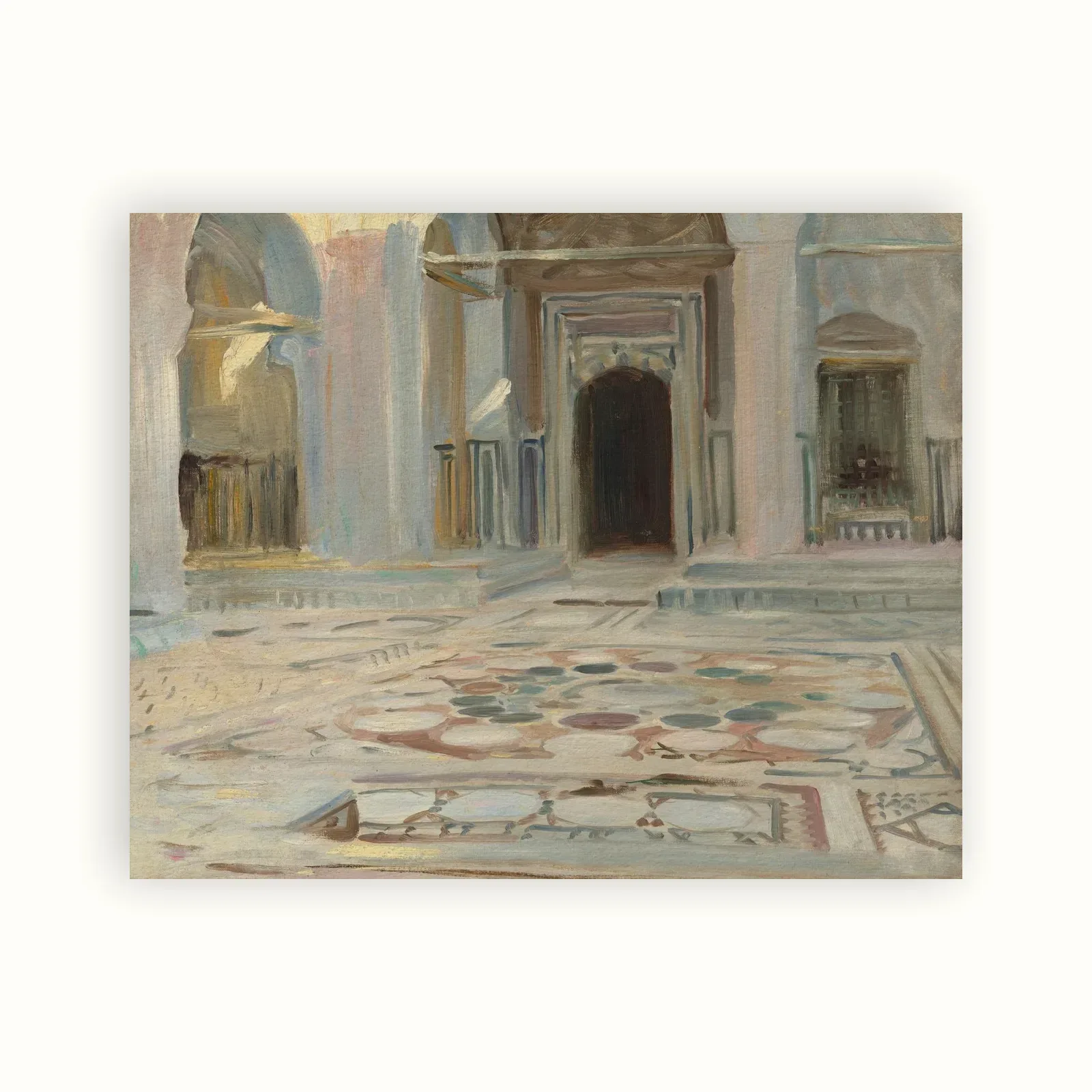 Pavement, Cairo by John Singer Sargent, 1891: as a fine art print