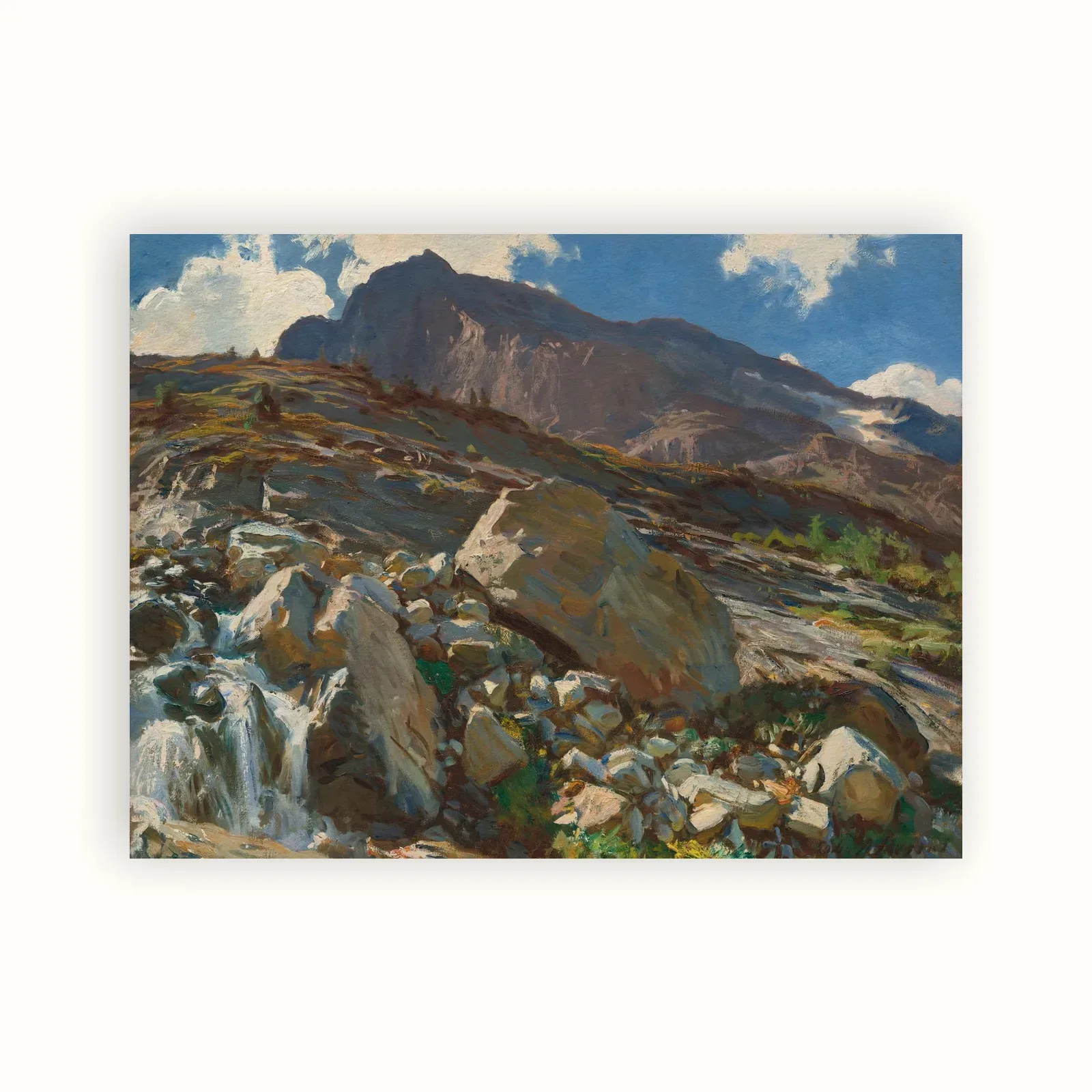 Simplon Pass by John Singer Sargent, 1911: as a fine art print