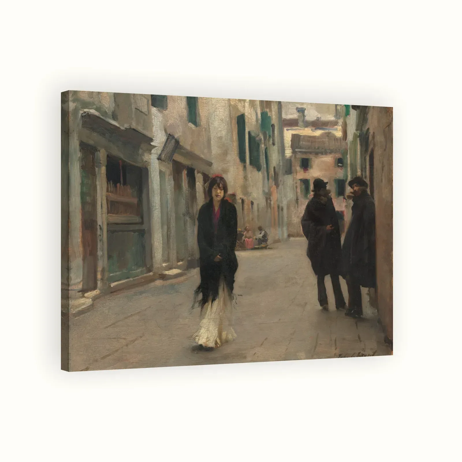 Street in Venice by John Singer Sargent, 1882: Stretched canvas