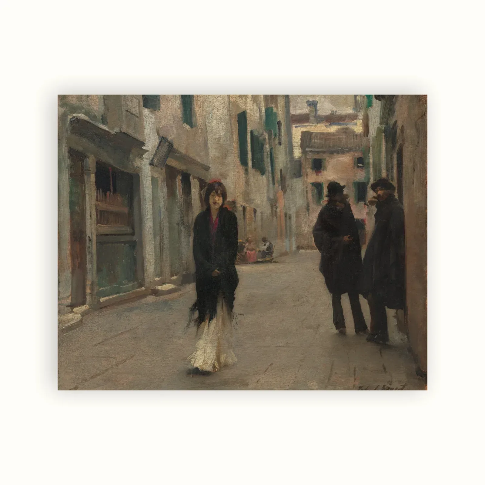 Street in Venice by John Singer Sargent, 1882: as a fine art print