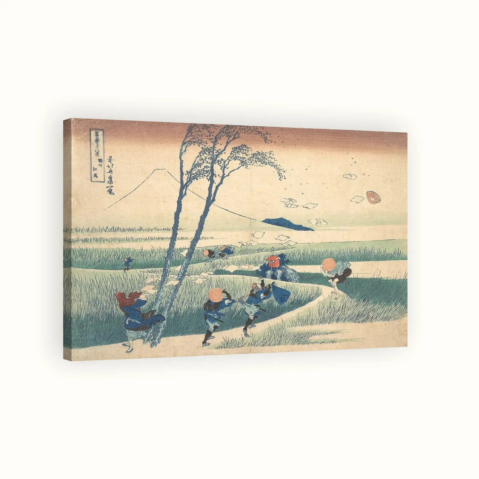 Ejiri in Suruga Province by Katsushika Hokusai, c. 1830–1832: Stretched canvas